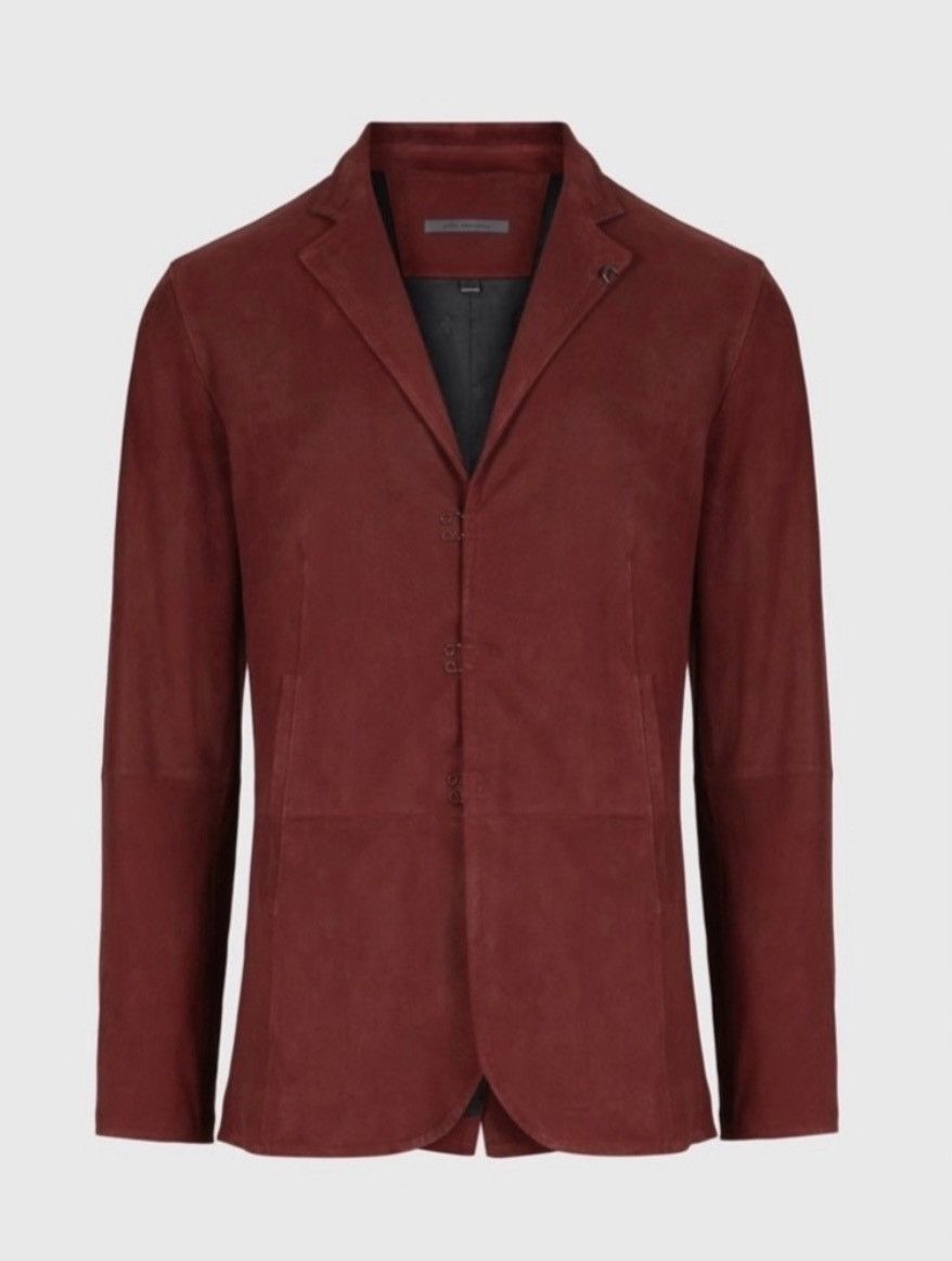 John Varvatos Suede hook and bar jacket. 54 Grailed