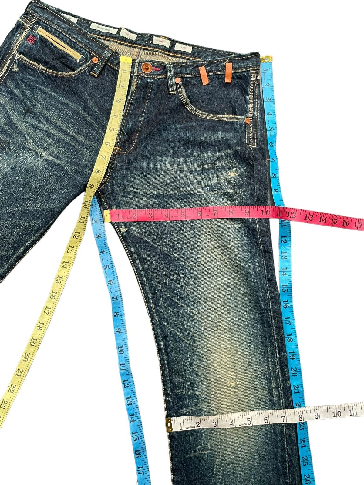 Japanese Brand × Paul Smith Red Ear Paul Smith Red Ear Howgate Wonder Selvedge Distresed Size US 31 - 25 Thumbnail