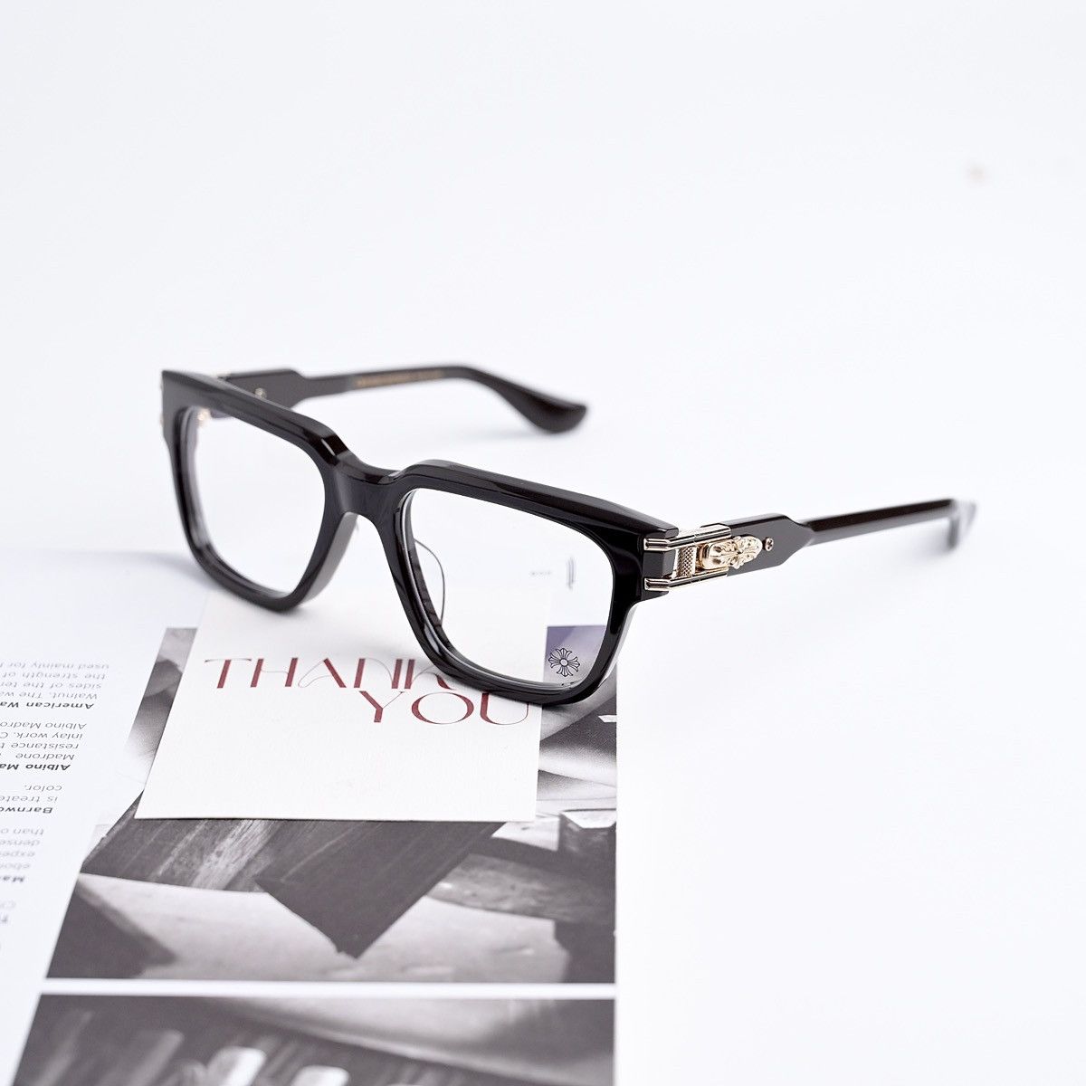 Chrome Hearts CHROME HEARTS BULGE CLASSIC BROWN GLASSES Size ONE SIZE - 1 Thumbnail