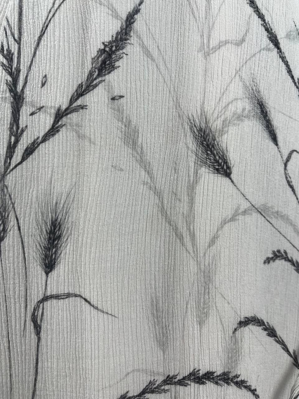 Allsaints AllSaints Joelle Lowestoft Maxi Dress White Wheat Print Size L / US 10 / IT 46 - 7 Thumbnail