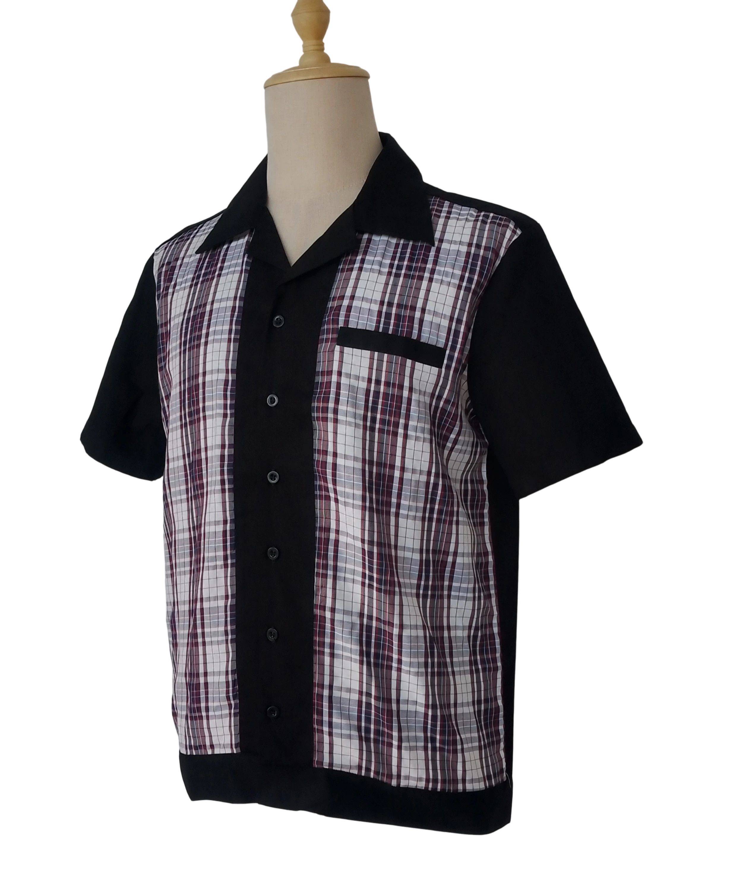 Other Men Workshirts Maroon Plaid Fake Pocket Size US M / EU 48-50 / 2 - 2 Thumbnail