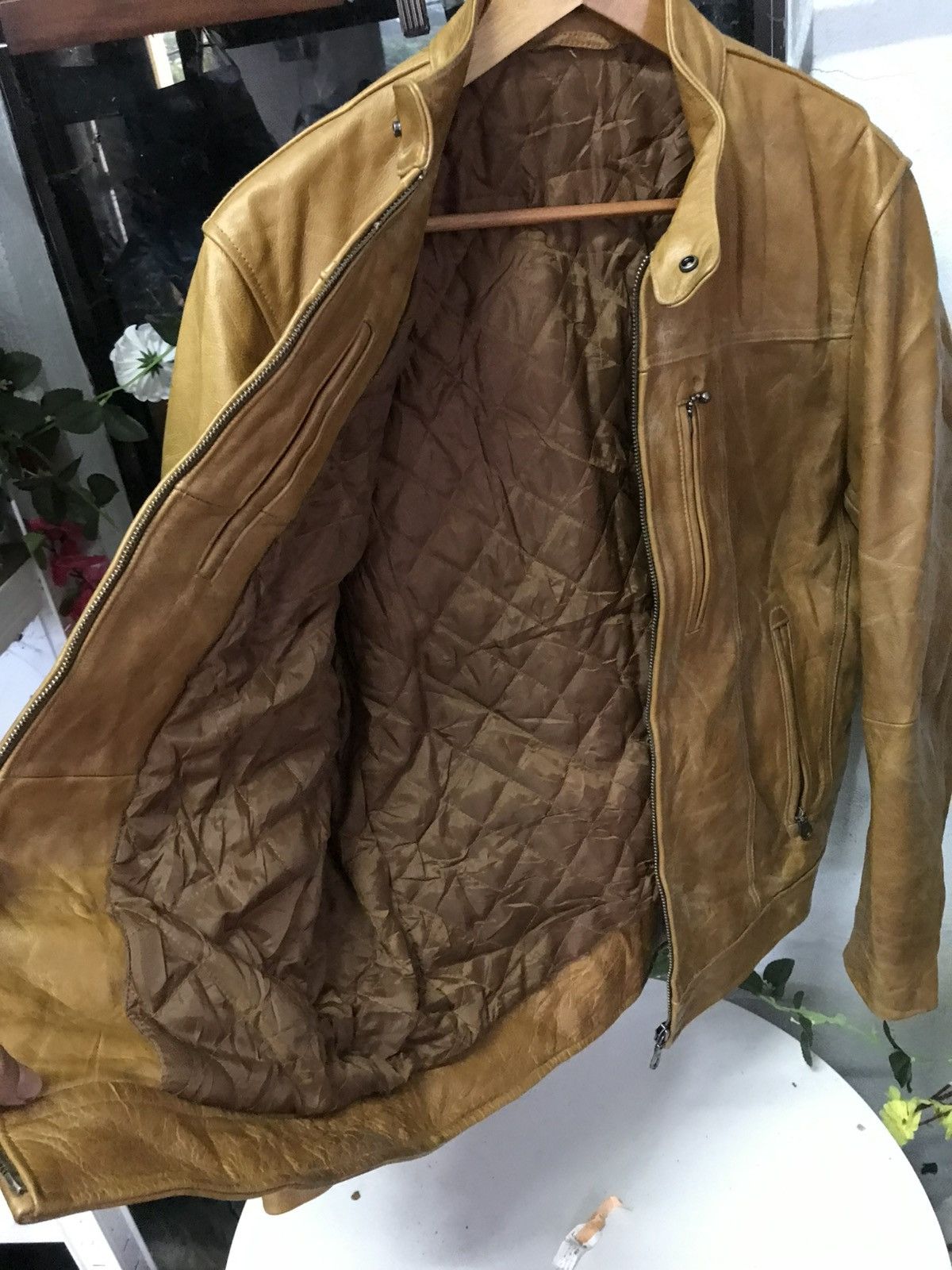 Leather × Uniqlo RARE LEATHER JACKET UNIQLO Size US L / EU 52-54 / 3 - 4 Thumbnail