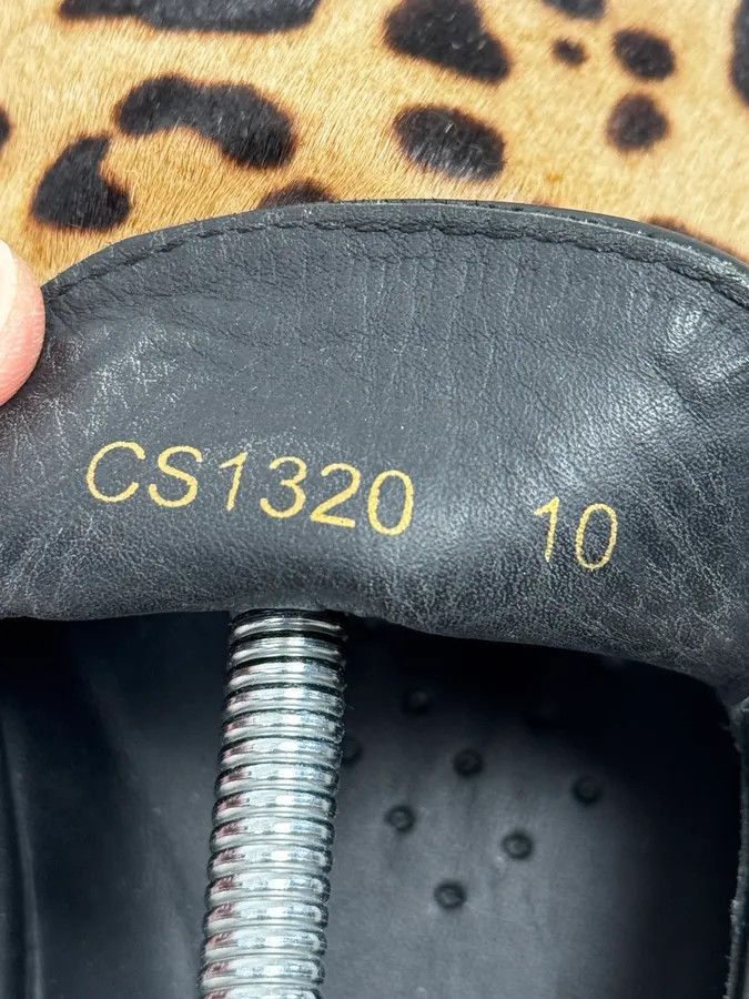 Dolce & Gabbana 2010s Dolce & Gabbana Leopard Fur Slip-On Shoes Size US 11 / EU 44 - 7 Thumbnail
