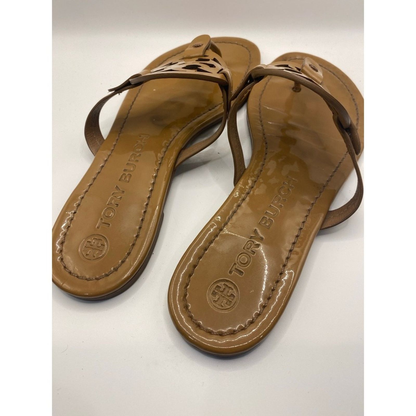 Tory Burch Tory Burch Miller Flip Flops Thong Sandals Tan Size 8.5 Size US 8.5 / IT 38.5 - 2 Thumbnail