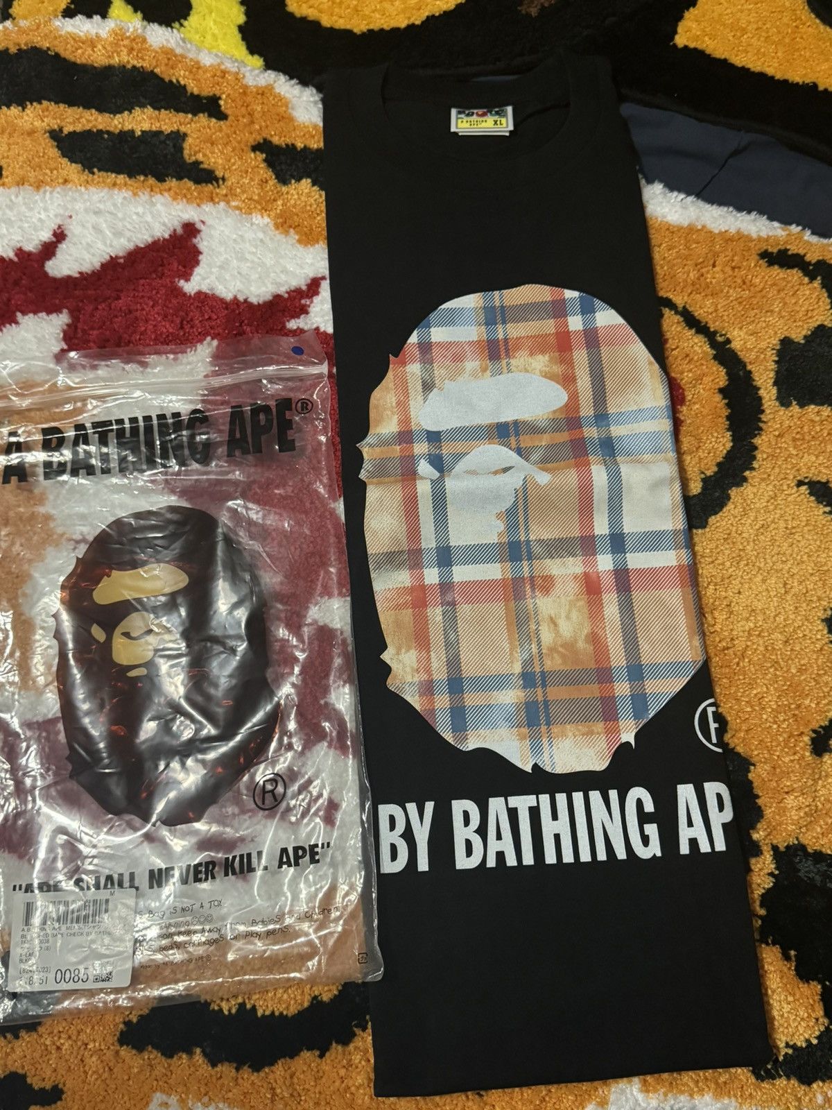 Bape Bape Bleached Ape Head By Bathing Ape Tee. (X-Large) Size US XL / EU 56 / 4 - 1 Thumbnail