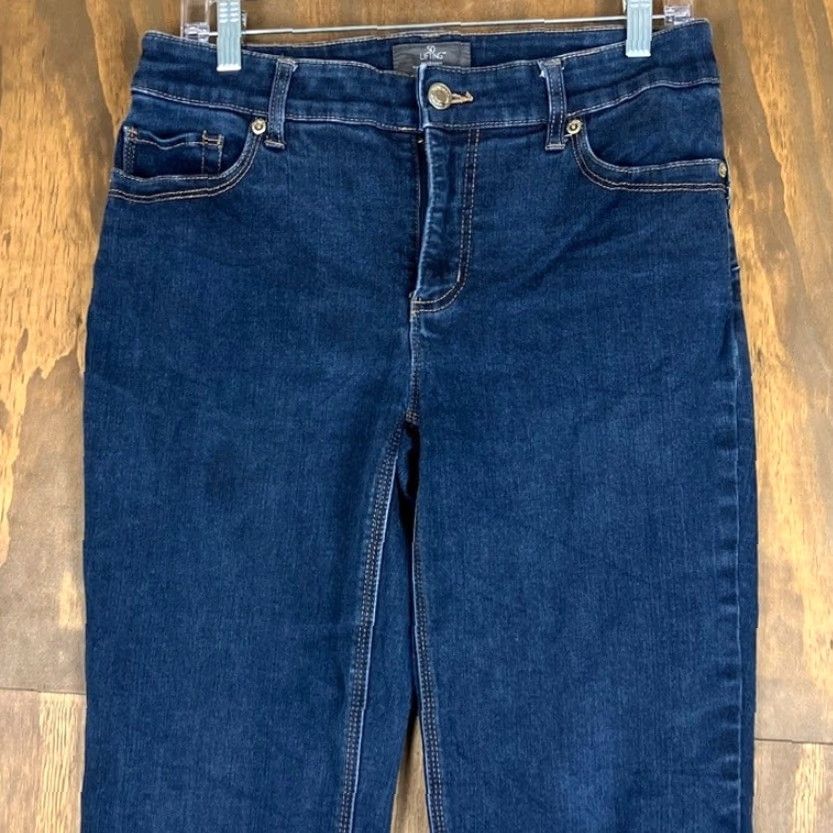 Vintage Chicos Womens Jeans Blue Mid Rise So Slimming Lifting Straight Stretch 1 Jeans Women Regular 31 Inseam 5-Pocket Denim Modern Casual — Mens? Size 25" / US 0 / IT 36 - 2 Thumbnail