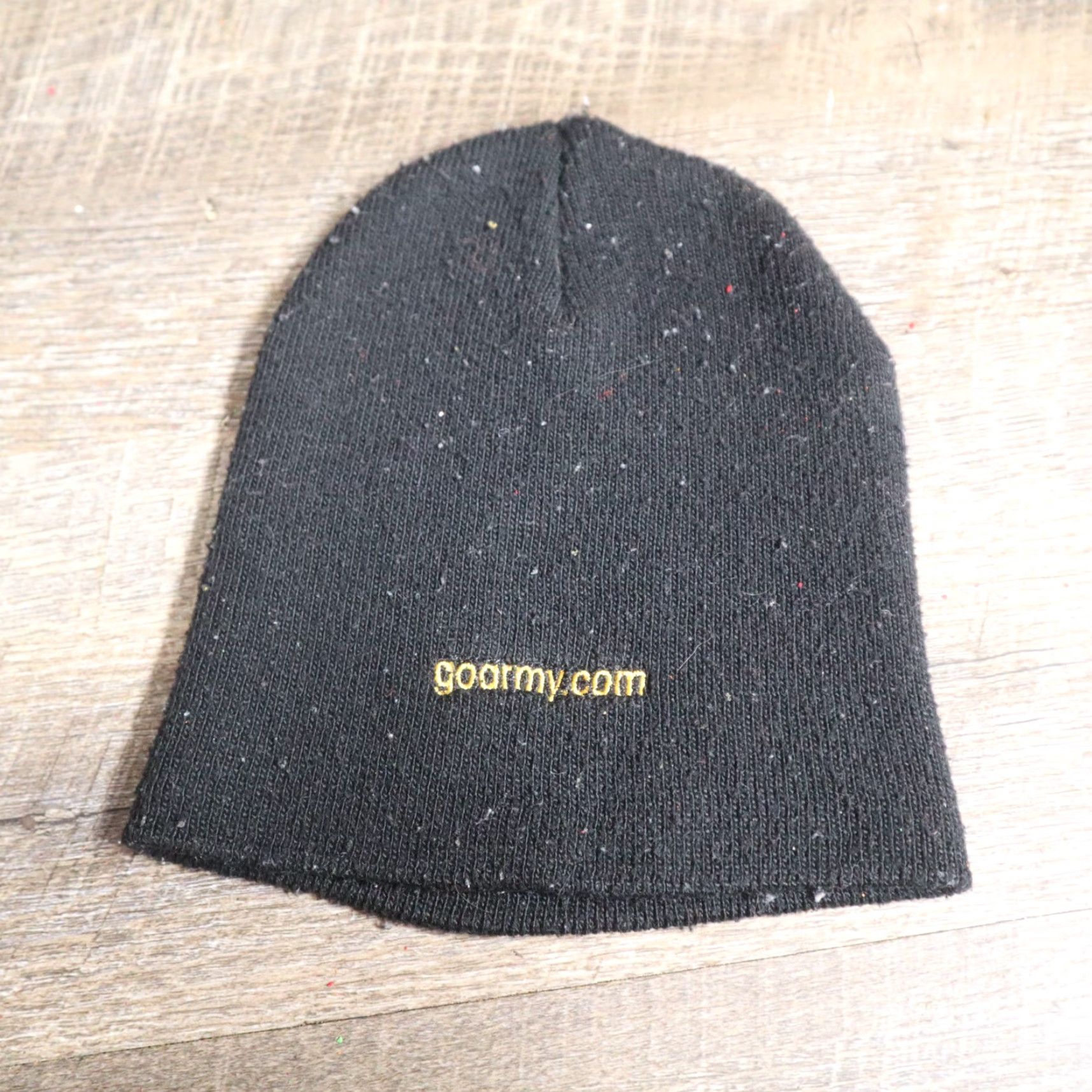 Vintage Army Beanie Cap Hat US Black Winter Knit Unisex Adults One Size Lightweight Breathable Police Military 90snothing? Size ONE SIZE - 2 Thumbnail