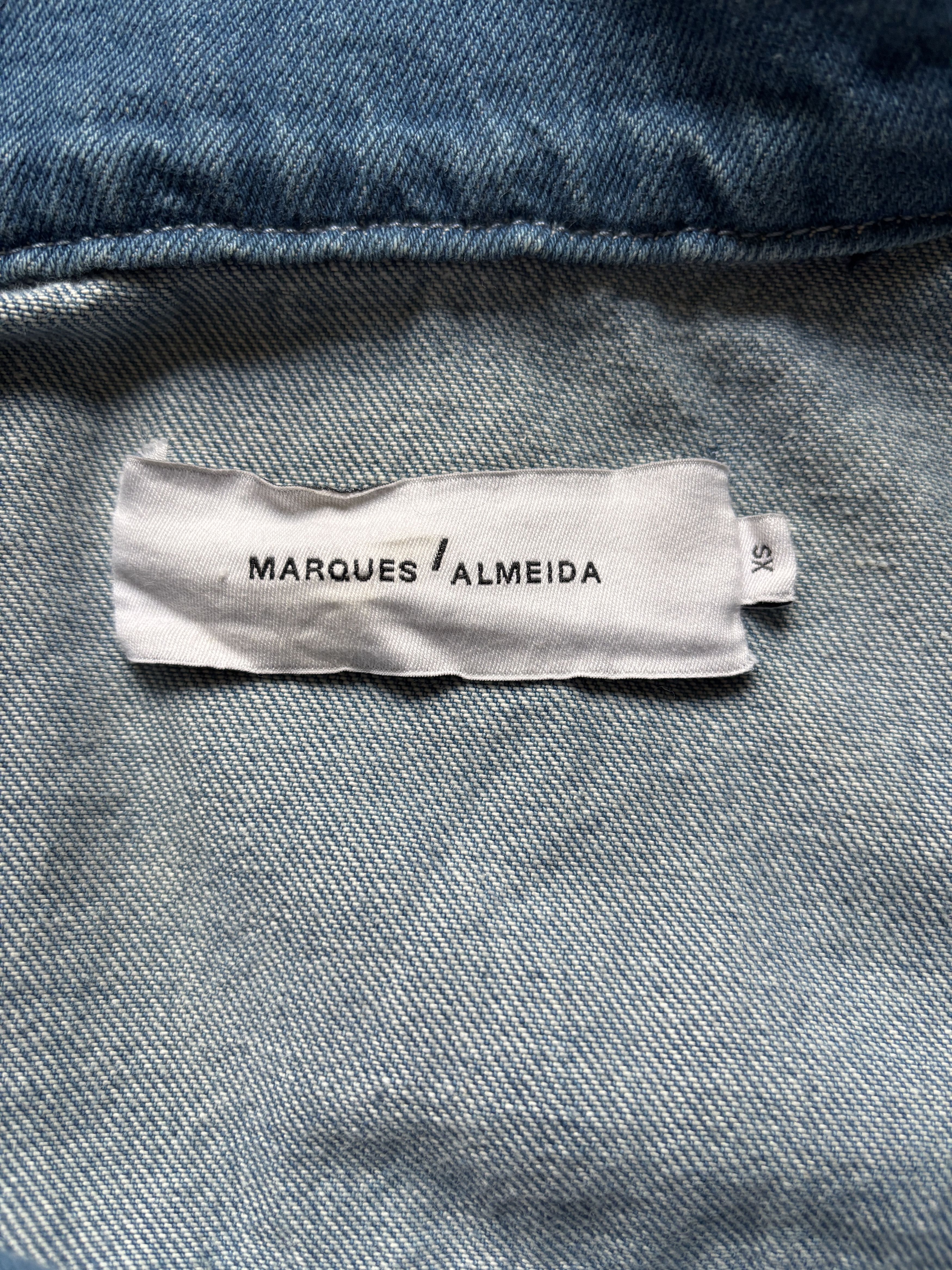 Marques'Almeida ⚡️QUICK SALE⚡️Marques Almeida Blue Oversized Denim Coat Size US XS / EU 42 / 0 - 3 Thumbnail