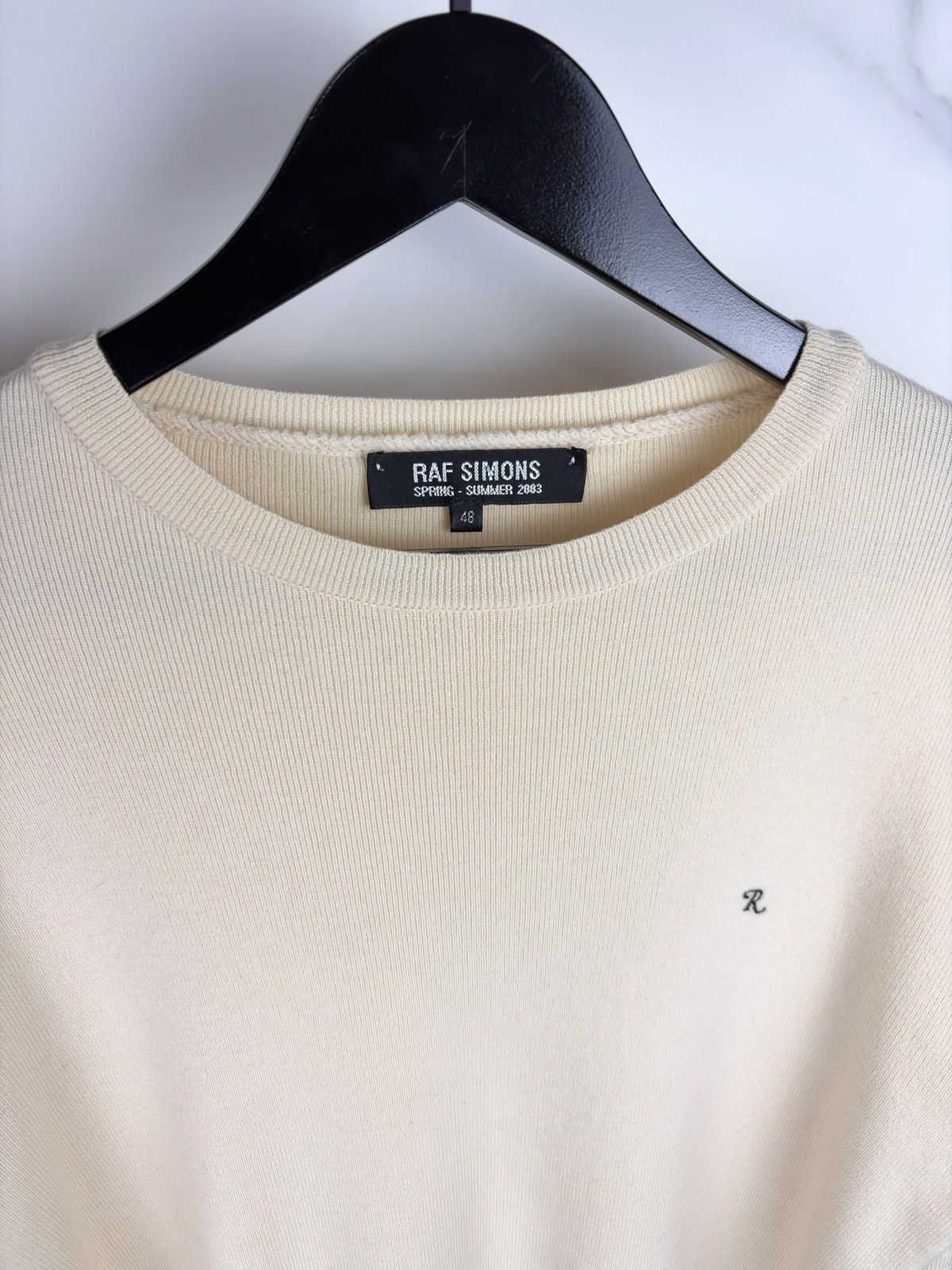 Raf Simons SS03 Raf Simons Consumed R Logo Knit Sweater Size US M / EU 48-50 / 2 - 6 Thumbnail