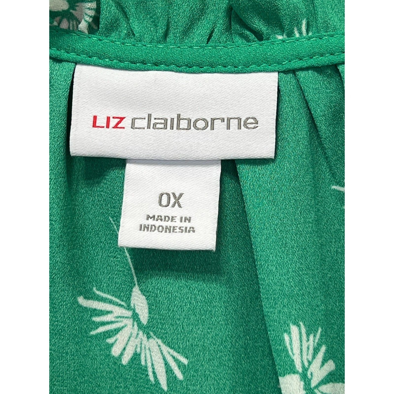 Other Liz Claiborne - Women's Plus Size Short Sleeve Open Neck Bow Size XS / US 0-2 / IT 36-38 - 13 Thumbnail