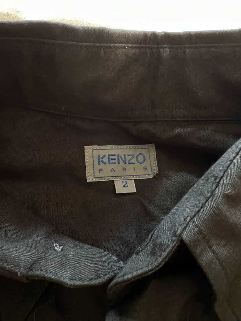 Kenzo KENZO Green leaf embroidered black neutral shirt Size US M / EU 48-50 / 2 - 4 Thumbnail