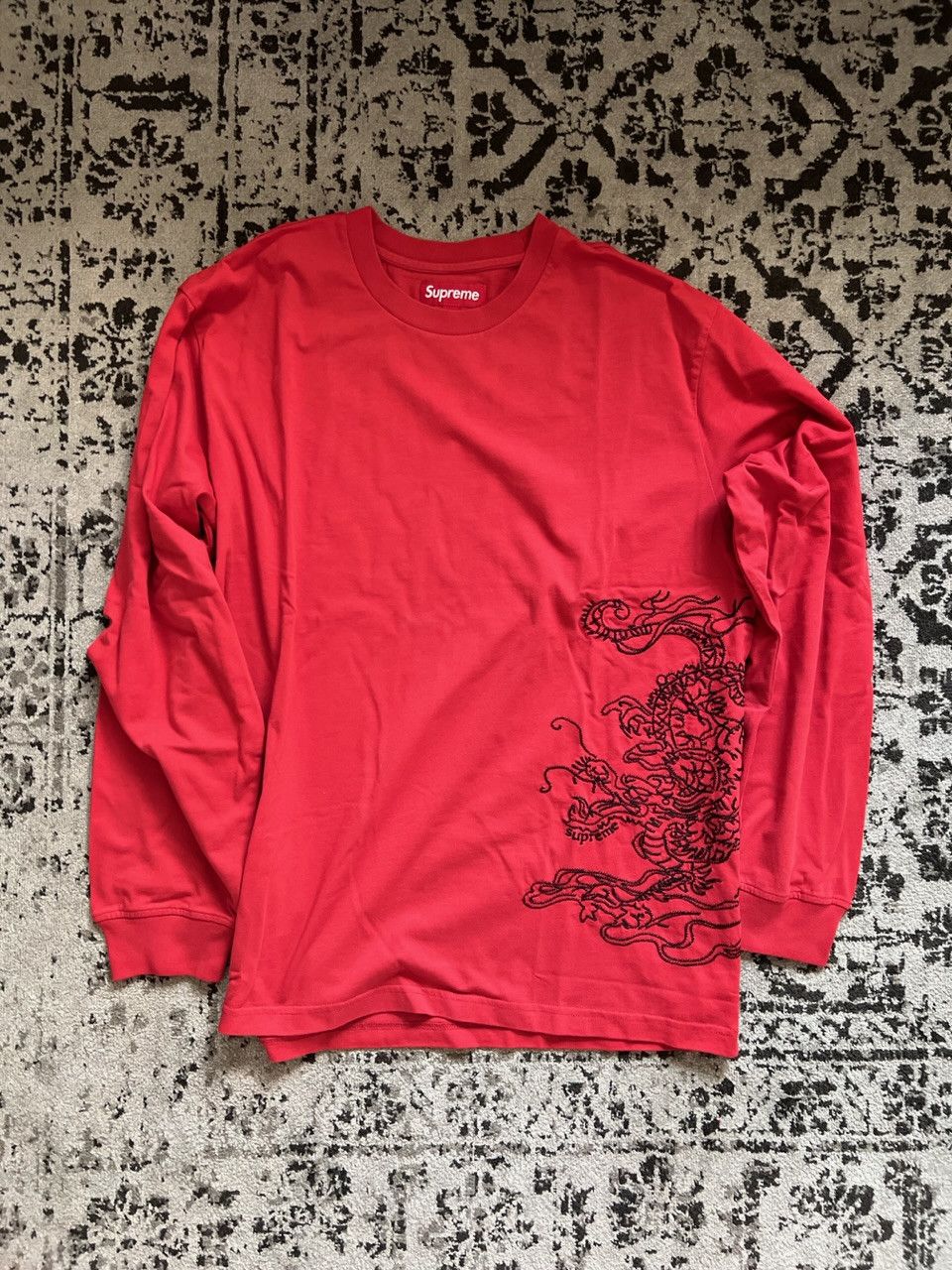 Supreme Supreme Dragon embroidered long sleeve | Grailed