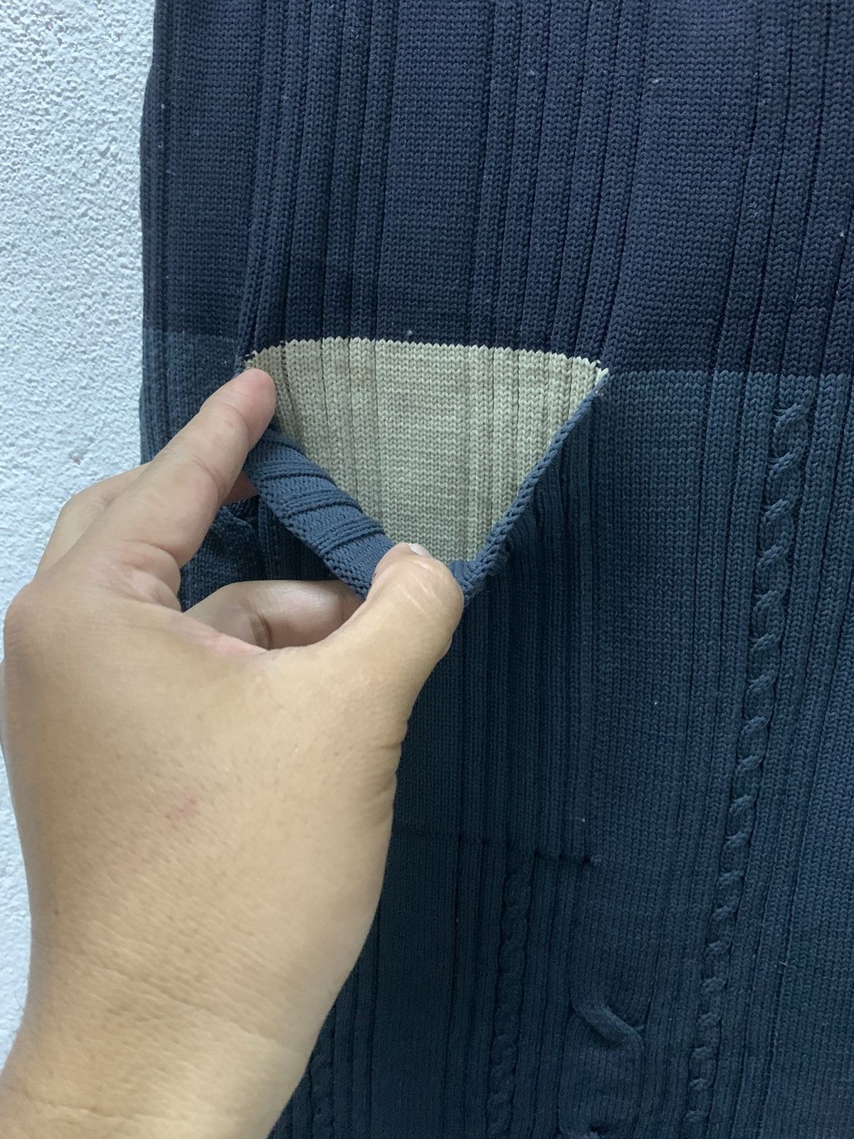 Issey Miyake Issey Miyaki Pleats Please Pocket Point bi-Colour Knit Skirt Size 26" / US 2 / IT 38 - 5 Thumbnail