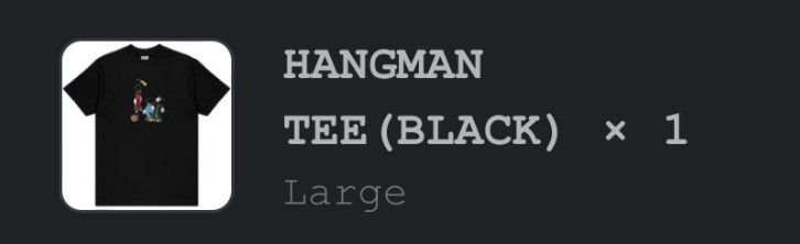 Fuck The Population HANGMAN TEE (BLACK) Size US L / EU 52-54 / 3 - 3 Thumbnail