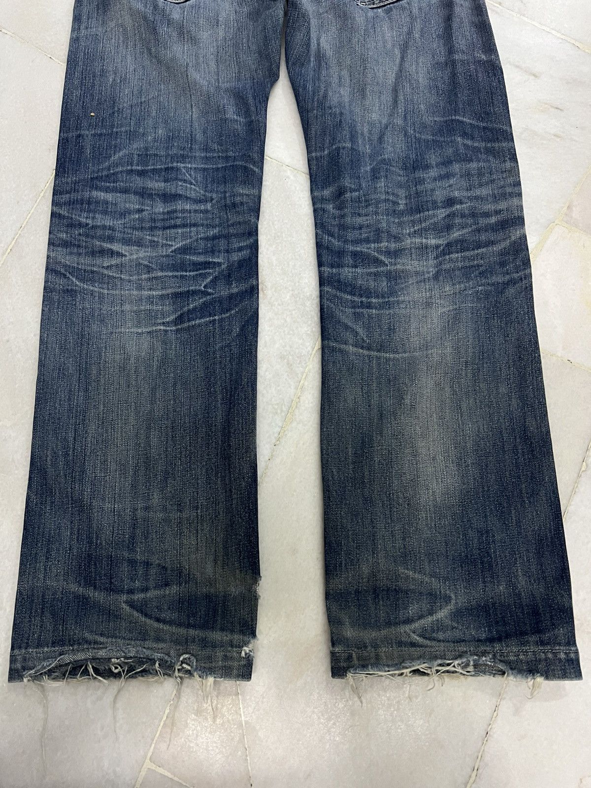Levi's × Levi's Vintage Clothing 💥Vintage Levis 504 Distressed Mud Wash Jean Size US 32 / EU 48 - 14 Thumbnail