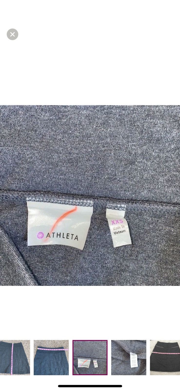 Athleta Athleta xxs strata grey knee length skirt Size 24" / US 00 / IT 34 - 5 Thumbnail