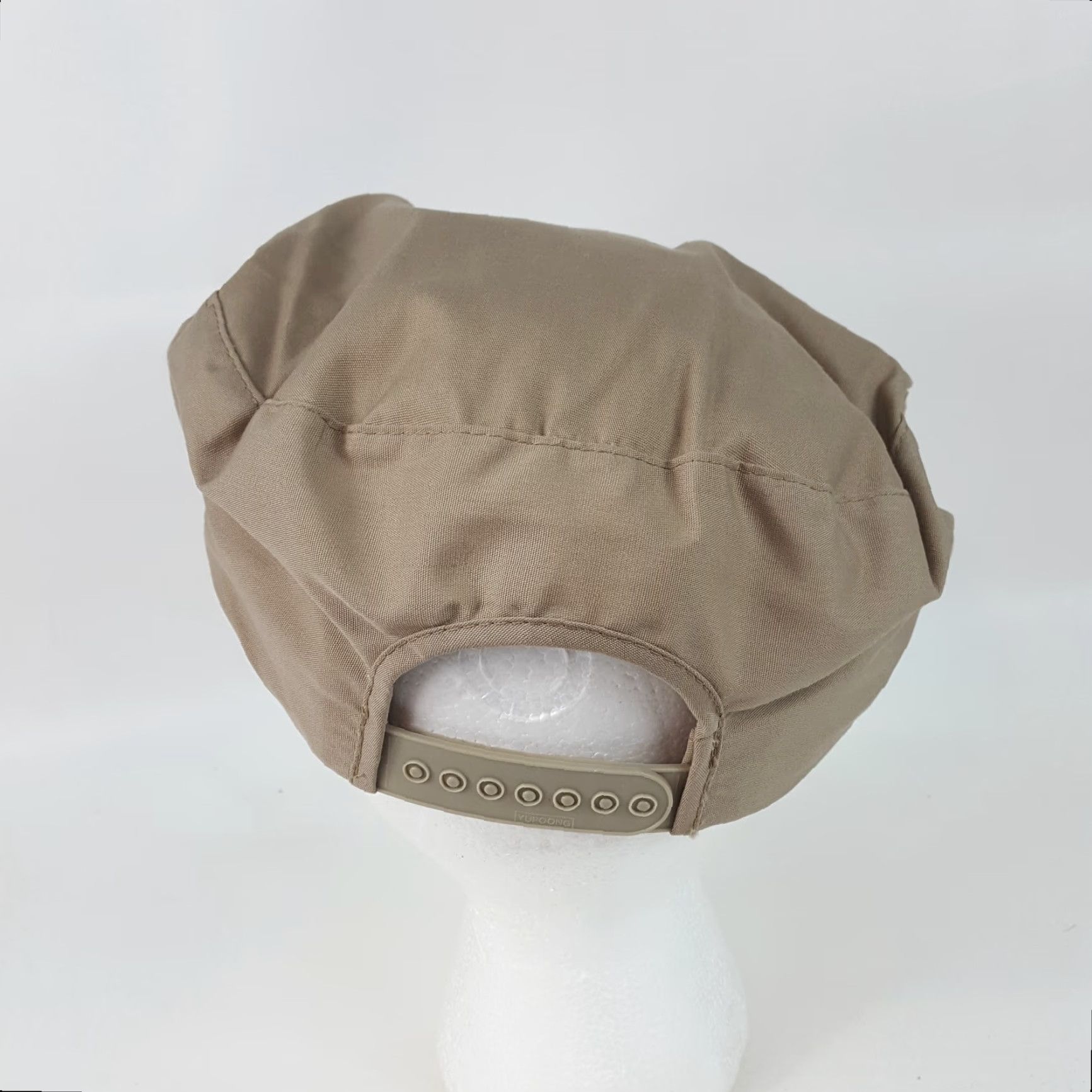 Vintage VINTAGE Beige Cabbie Golf Hat Snapback Adjustable Newsboy Gatsby Preppy Cap Mens One Size Newsboy Cap Beige Golf Hat Size ONE SIZE - 3 Thumbnail