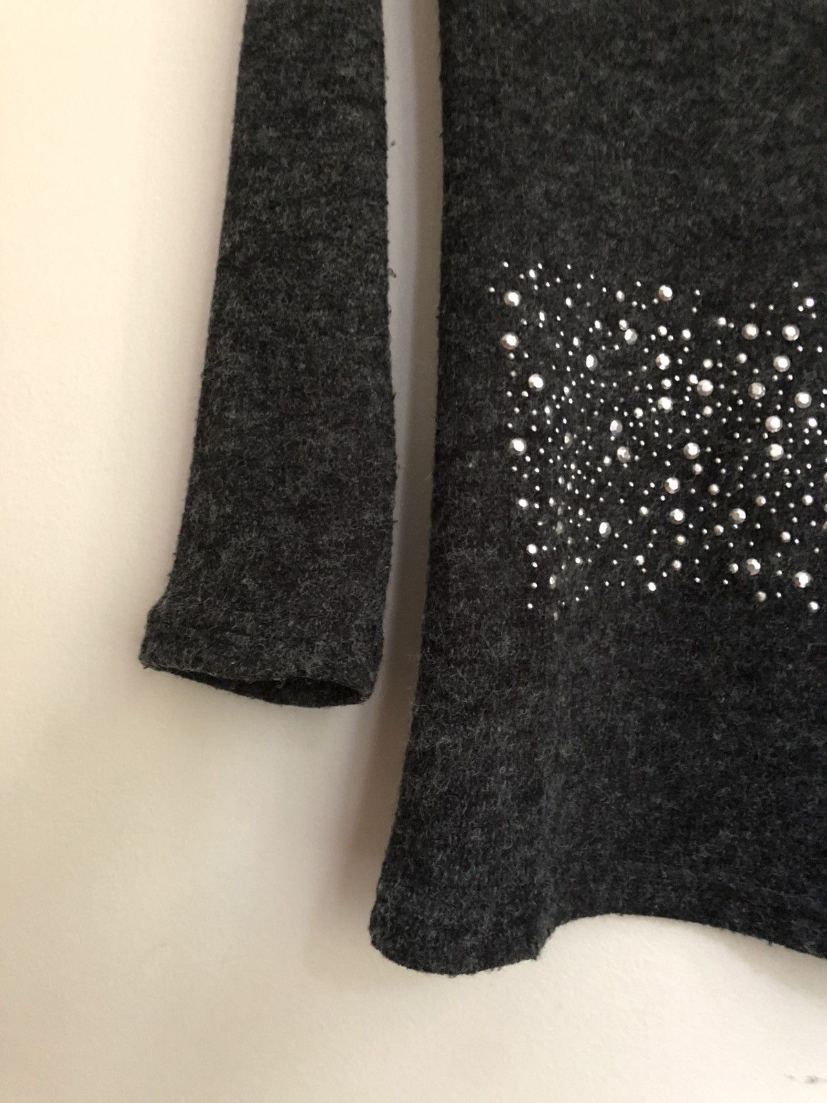 Miu Miu Miu Miu Vintage 2008 Bedazzled Fuzzy Sweater Size L / US 10 / IT 46 - 9 Thumbnail