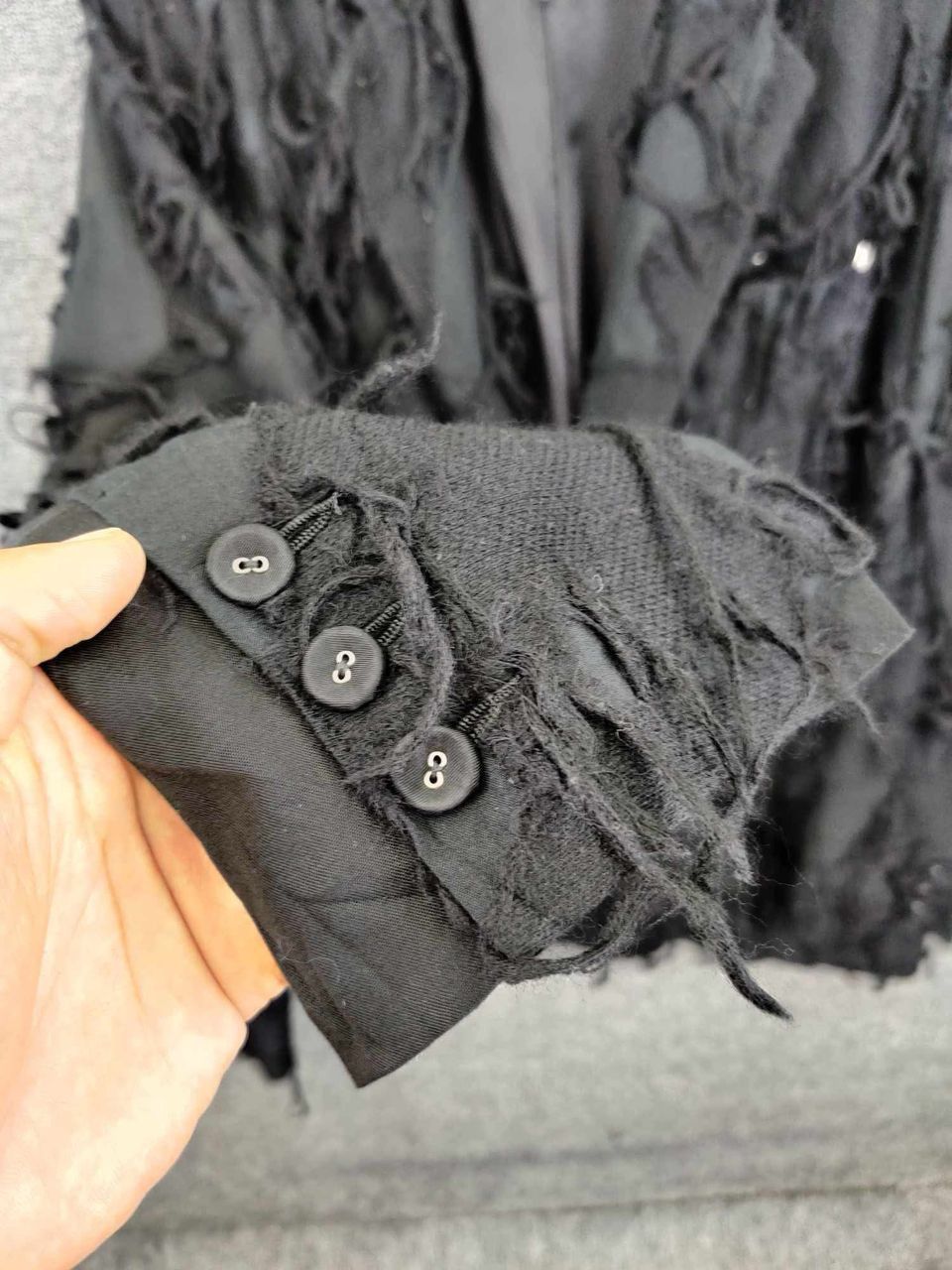 gomme Gomme Homme Maki Hiroshige Atelier Frayed Jacquard Jacket Size US M / EU 48-50 / 2 - 9 Thumbnail