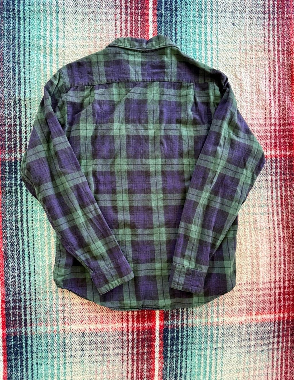 Sears 50s Sears Hunt Club Blue/Green Loop Collar Wool Workshirt M Size US M / EU 48-50 / 2 - 3 Thumbnail