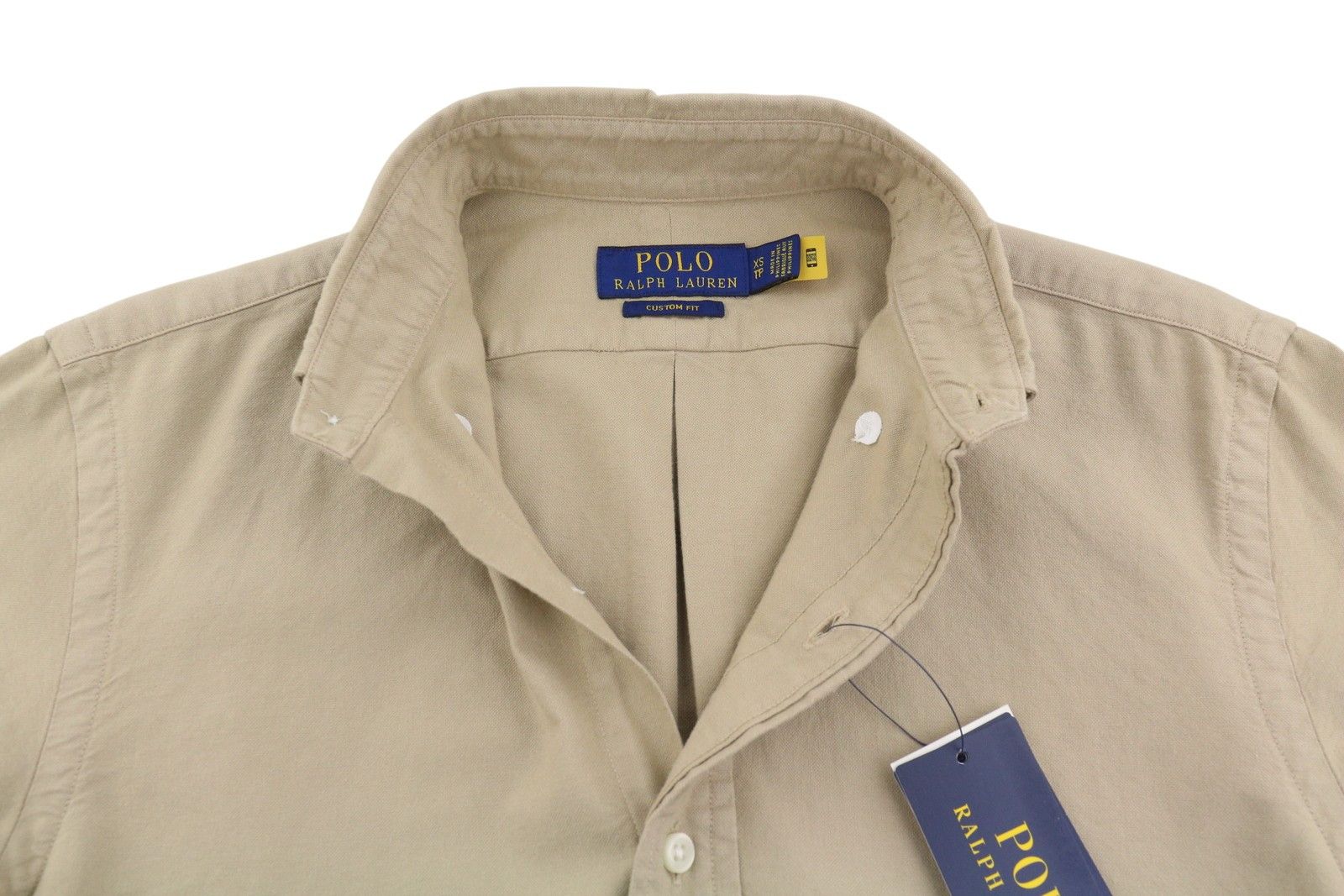 Ralph Lauren CORE REPLEN XS Brown Button-Down Neck Custom Fit 87027 Size US XS / EU 42 / 0 - 4 Thumbnail