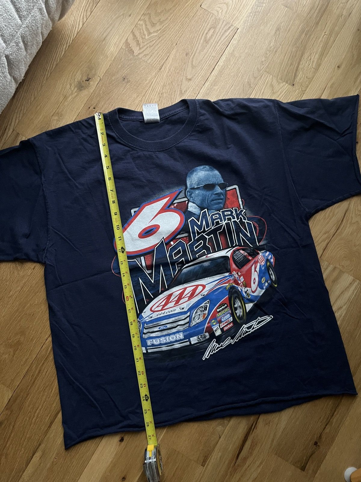 Vintage Vintage NASCAR Mark Martin Cropped Tee Shirt Size US XL / EU 56 / 4 - 7 Thumbnail
