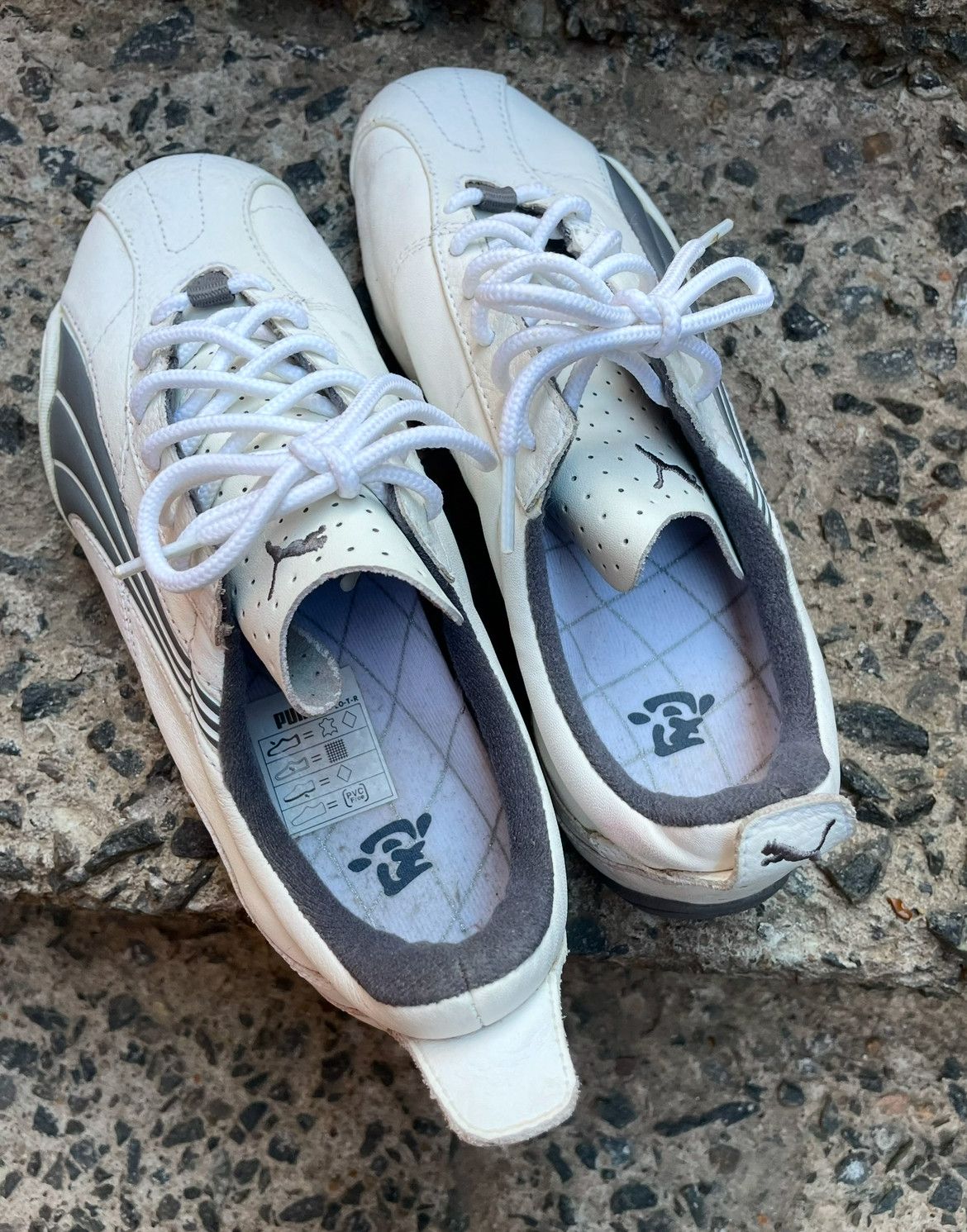 Puma × Vintage Rare Puma Y2K Japan style white Snekers Size US 6 / EU 39 - 4 Thumbnail