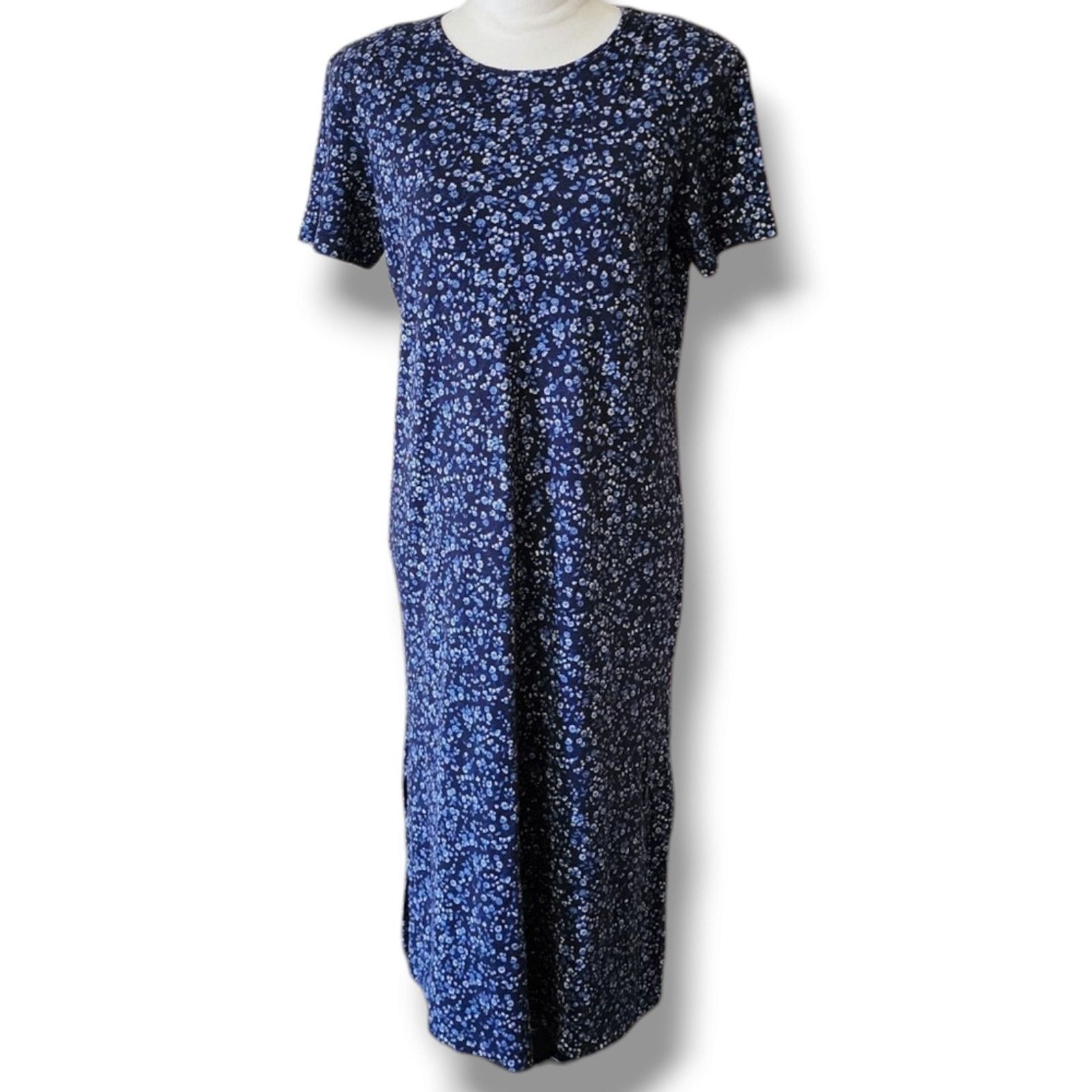 Vintage Vintage 90's Talbots Ditsy Floral Short Sleeve Maxi Dress Size S / US 4 / IT 40 - 1 Thumbnail