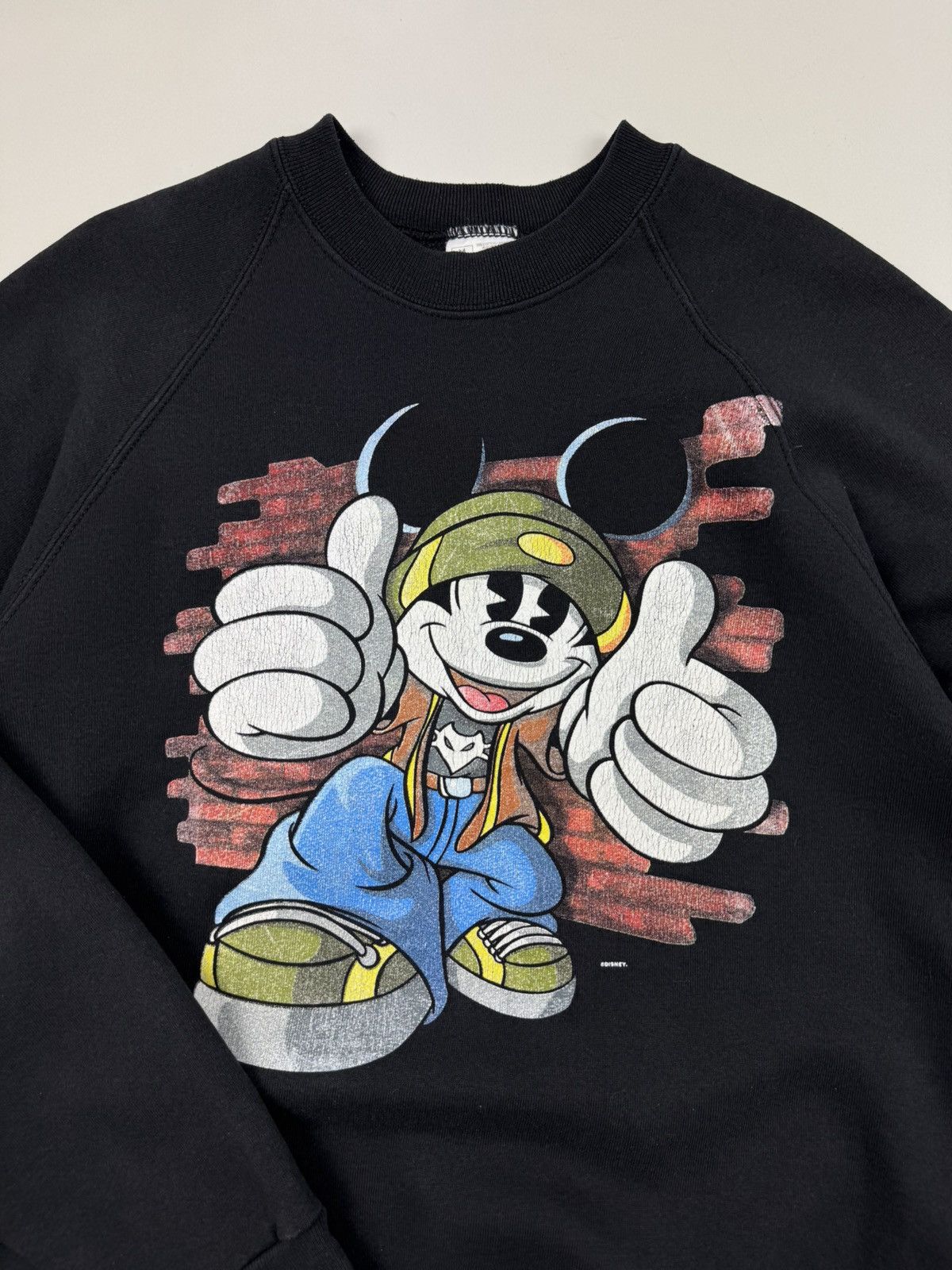 Disney × Mickey Mouse × Vintage Y2K Vintage Disney Mickey Mouse Hip-Hop Sweatshirt Size US M / EU 48-50 / 2 - 7 Thumbnail