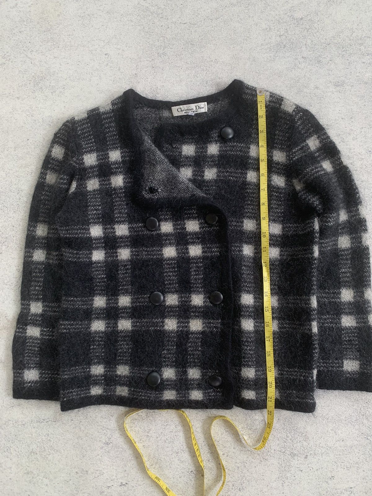 Christian Dior Monsieur × Vintage Vintage Christian dior monseiur plaid double button knit Size M / US 6-8 / IT 42-44 - 7 Thumbnail