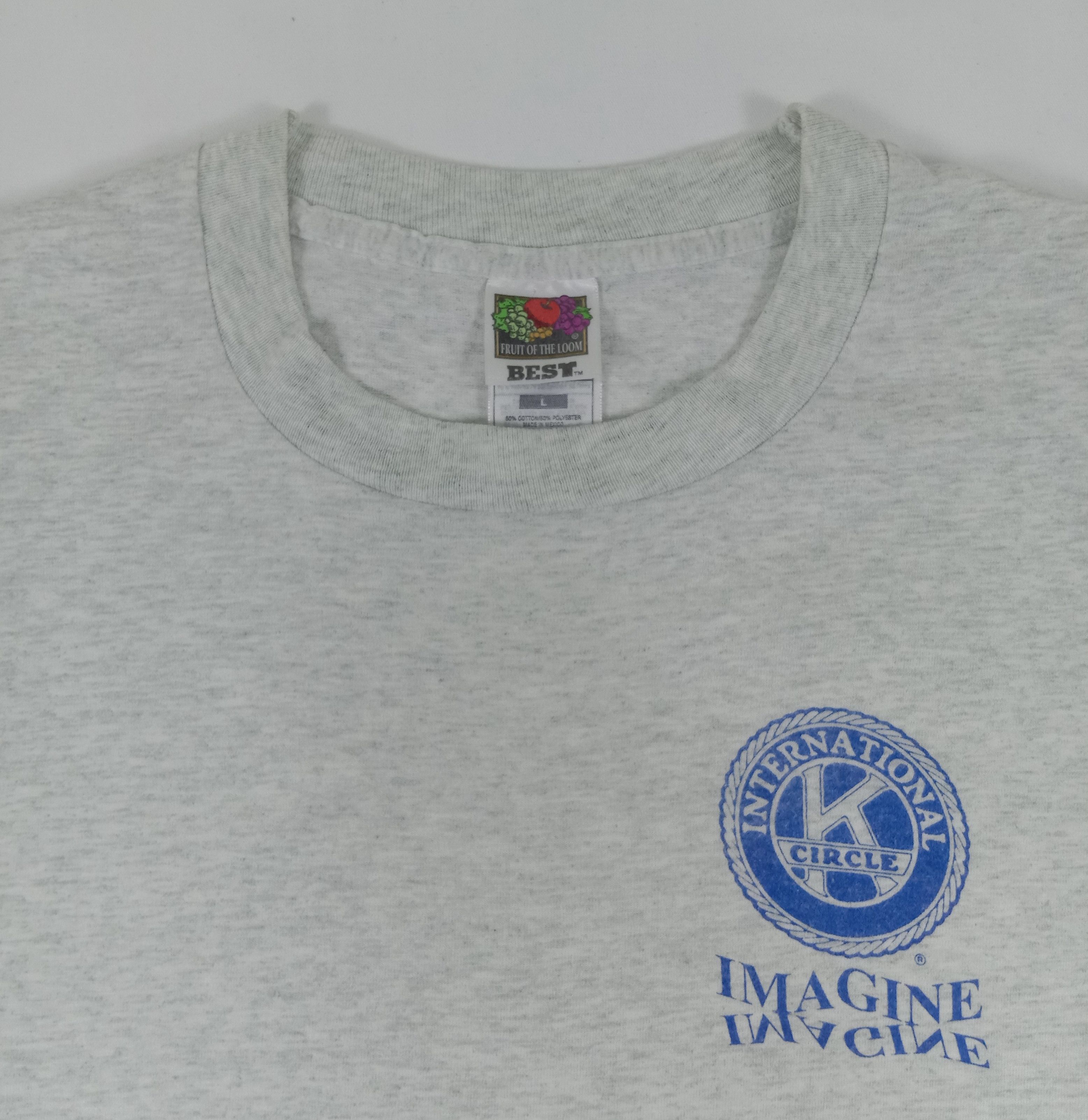 Fruit Of The Loom Vintage 1997 John Lennon Imagine Lyrics T Shirt Size US L / EU 52-54 / 3 - 4 Thumbnail