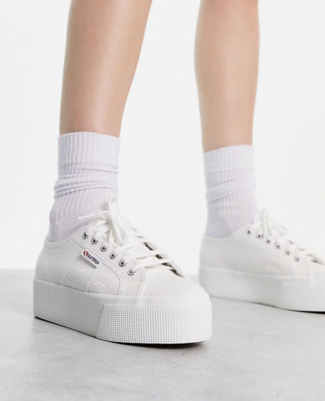 Alaia Alaia Superga 2740 Platform Canvas Sneaker Size US 9.5 / IT 39.5 - 2 Thumbnail