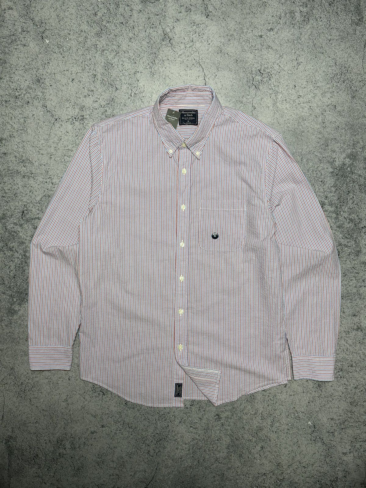 Abercrombie & Fitch Abercrombie & Fitch Striped Button Up Shirt Size US XL / EU 56 / 4 - 1 Thumbnail