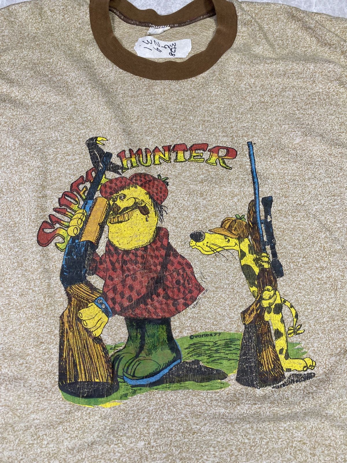 Vintage Vintage super hunter ringger 70s tshirt size XXL pit 24 Size US XXL / EU 58 / 5 - 3 Thumbnail
