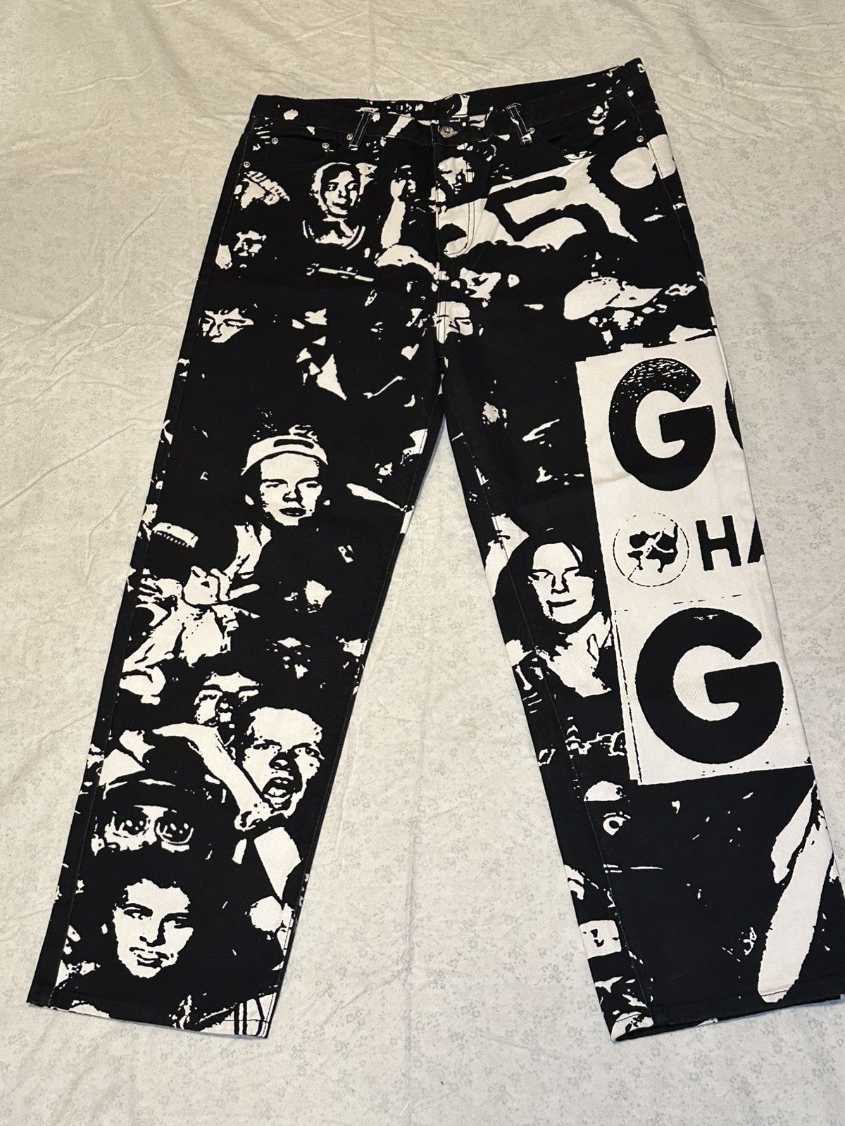 G59 Records God Hates G59 Black/White Pants - Size 38 Size US 38 / EU 54 - 3 Thumbnail