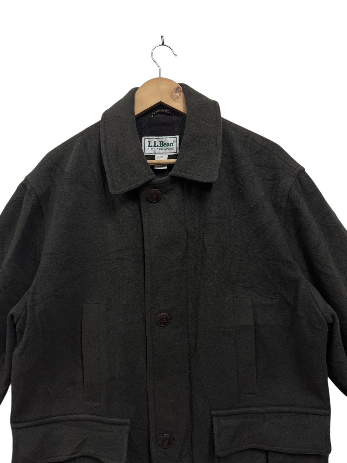 L.L. Bean Vintage 90s L.L Bean Wool Jacket Size US XL / EU 56 / 4 - 3 Thumbnail