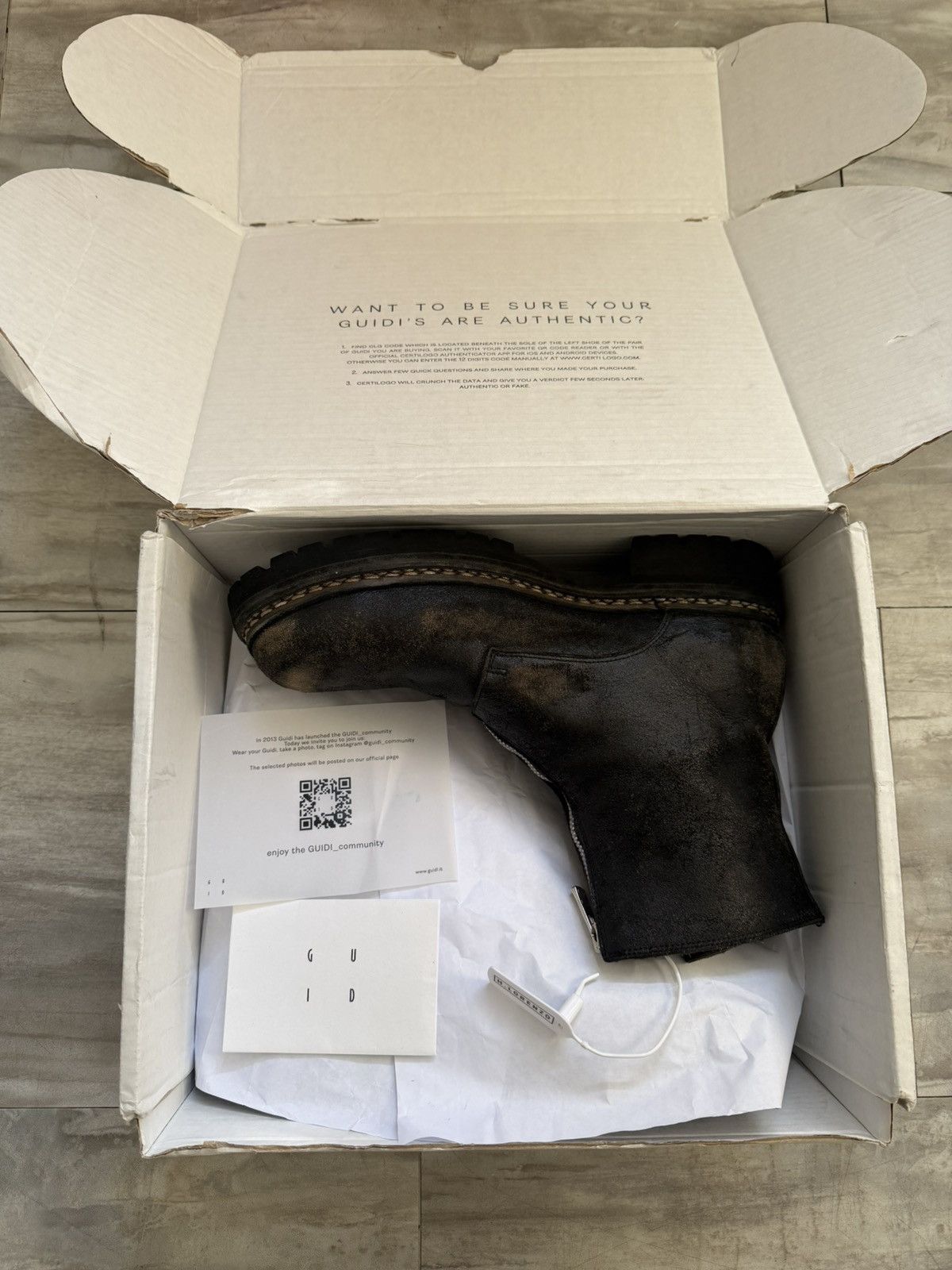 Guidi Guidi GR05FRV_RU Reverse Horse Leather Front Zip Boots Size US 12 / EU 45 - 5 Thumbnail