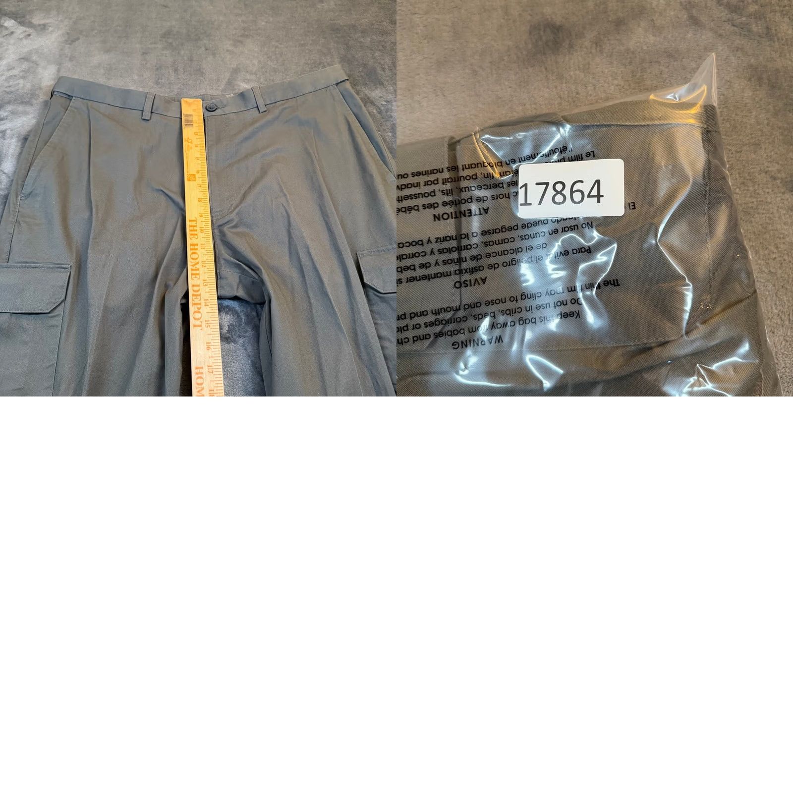 Haggar Haggar Cargo Pants Olive Green Twill 40x30 Classic Fit Stretch Pockets Casual Workwear I/O 1037524 Mens Size US 40 / EU 56 - 8 Thumbnail