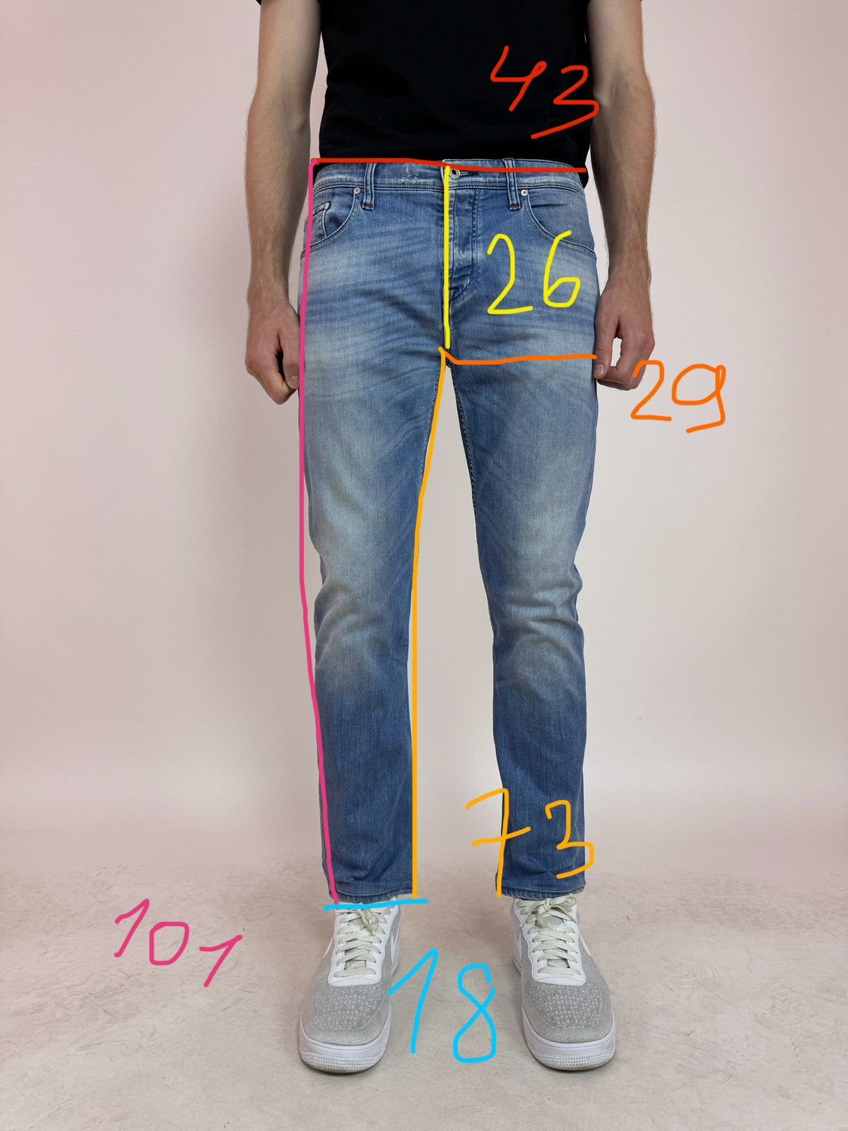 7 For All Mankind 7 For All Mankind Chad Mens Blue Jeans Los Angeles size 32 Size US 32 / EU 48 - 16 Thumbnail