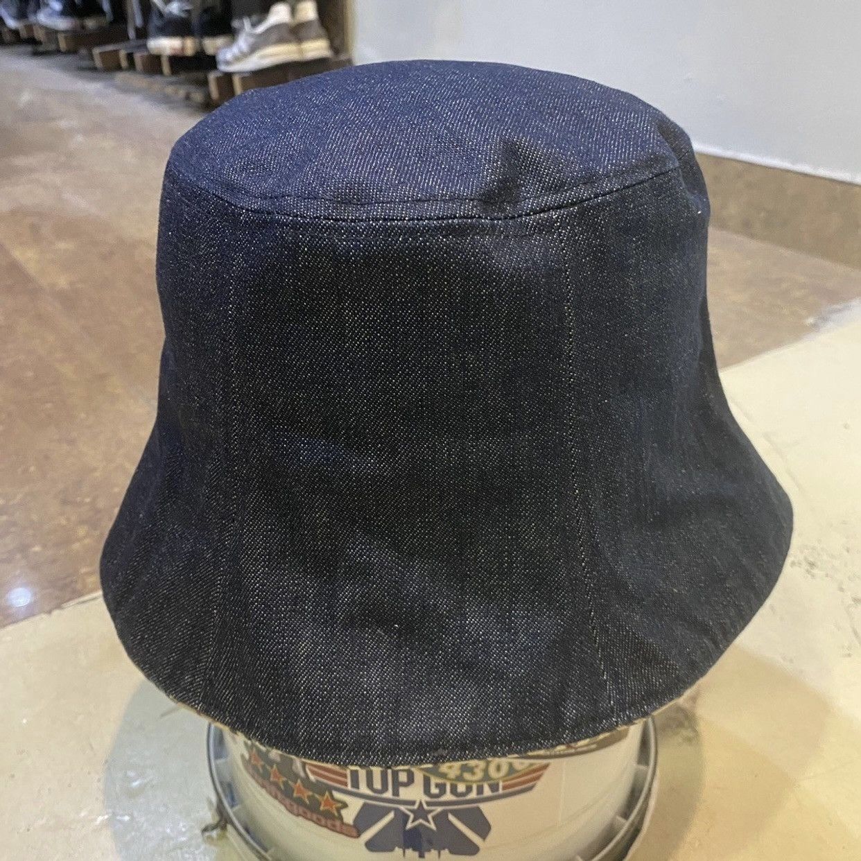 Burberry Burberry London Blue Label Check Denim Bucket Hat in indigo Size ONE SIZE - 2 Thumbnail