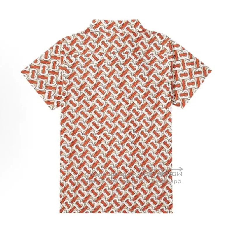 Burberry Burberry Orange Cotton Short Sleeve Polo Shirt. Size US M / EU 48-50 / 2 - 2 Thumbnail