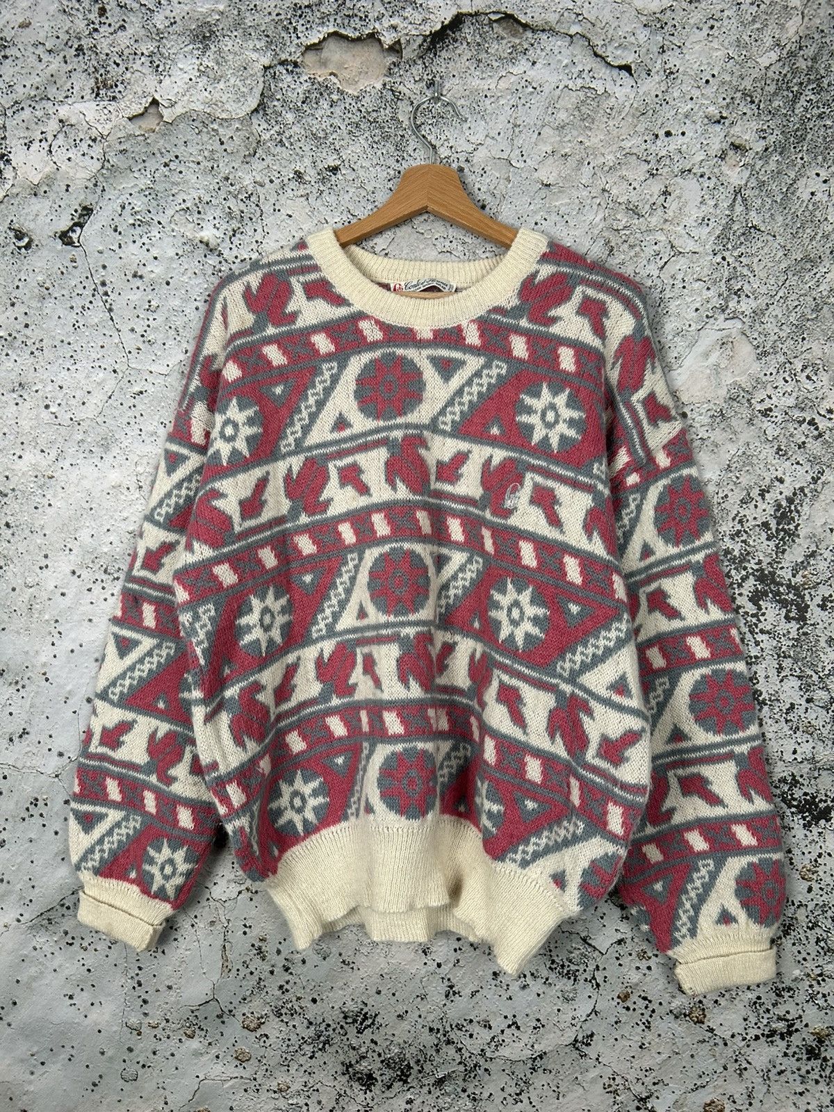 Vintage Vintage Conte Of Florence Alpaca Sweater 90s Archival Italy Size US L / EU 52-54 / 3 - 1 Thumbnail