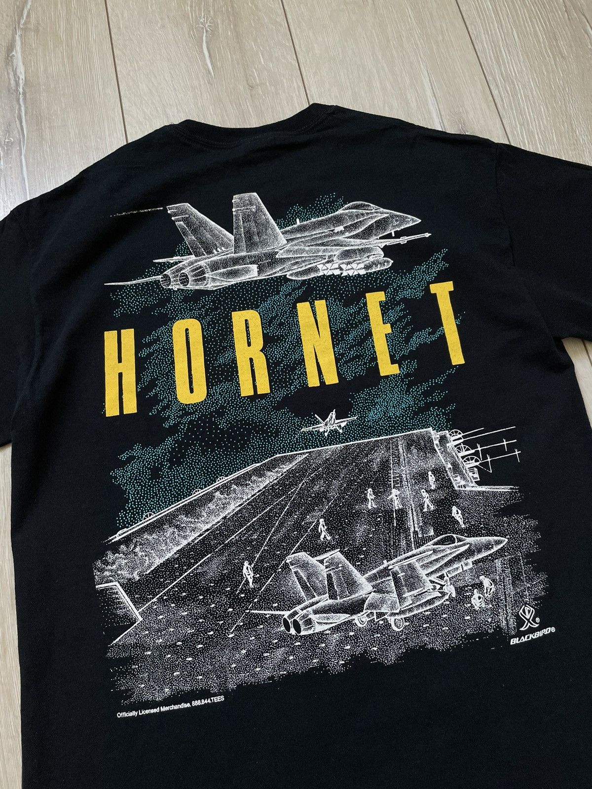 Blackbird × Vintage F/A-18 Hornet Blackbird Jet T-shirt Double Sided Aviation Size US M / EU 48-50 / 2 - 8 Thumbnail