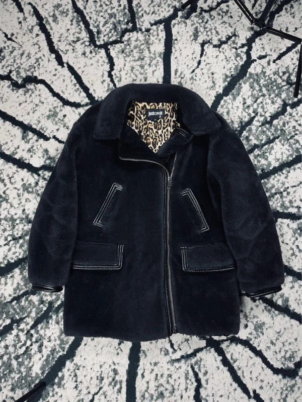 Just Cavalli Just Cavalli lamb coat black leopard 42 XL Size XL / US 12-14 / IT 48-50 - 1 Thumbnail