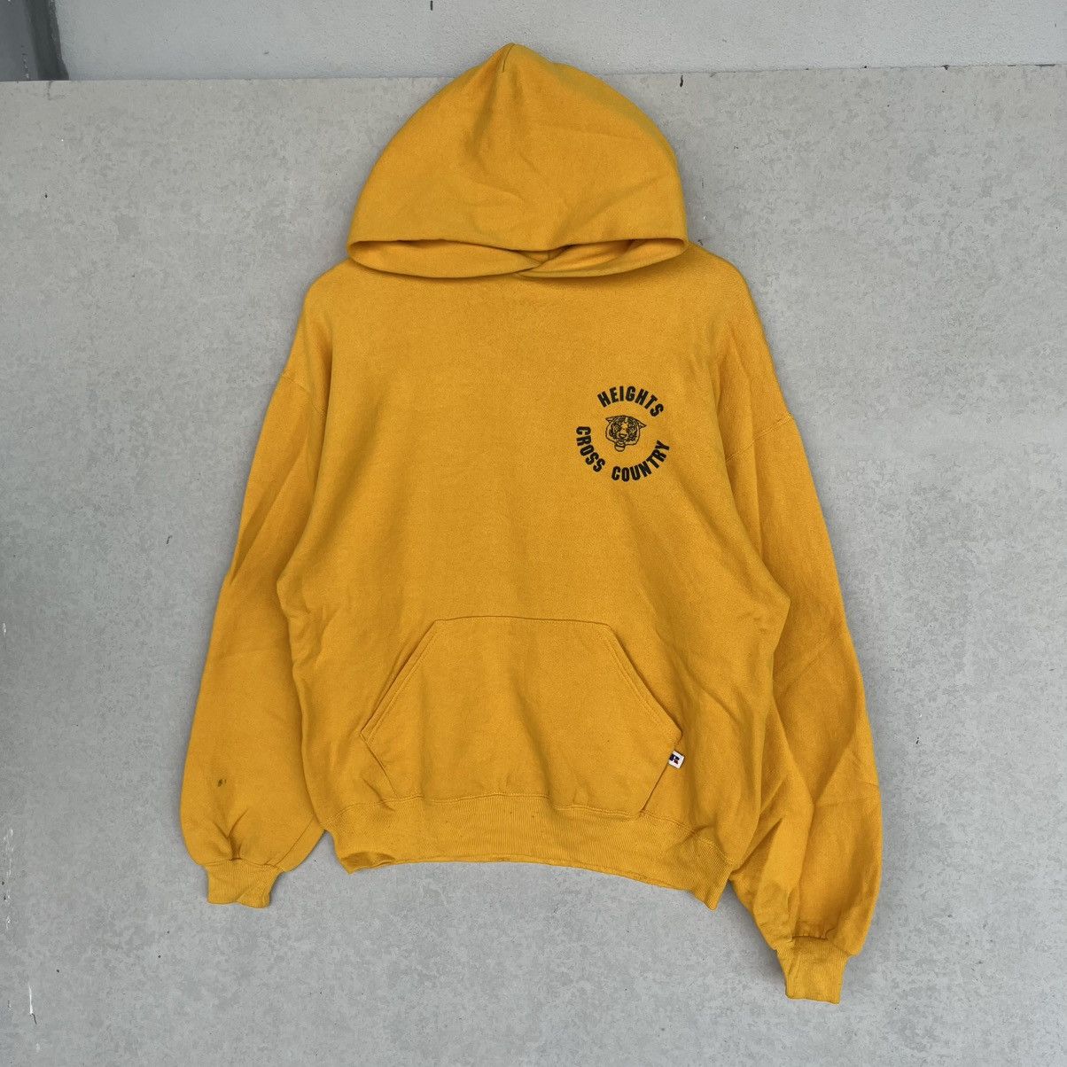 Other Vintage Russell Athletic Yellow Cross Country Hoodie Size L Size US L / EU 52-54 / 3 - 2 Thumbnail