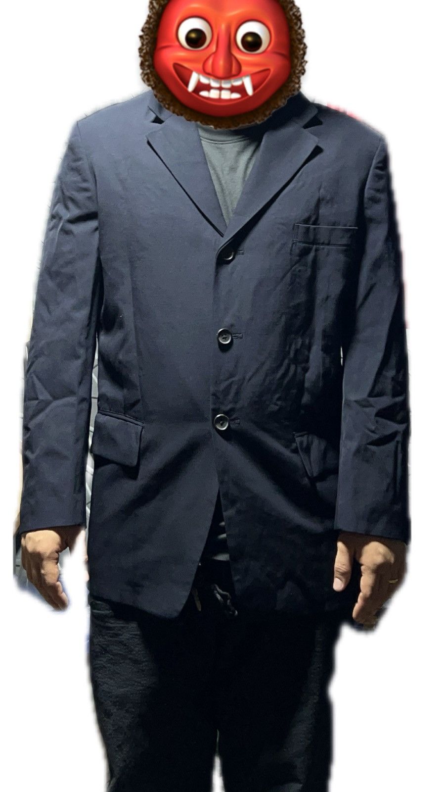 Yohji Yamamoto Yohji Yamamoto Pour Homme Wool Blazer Size 46S - 8 Thumbnail