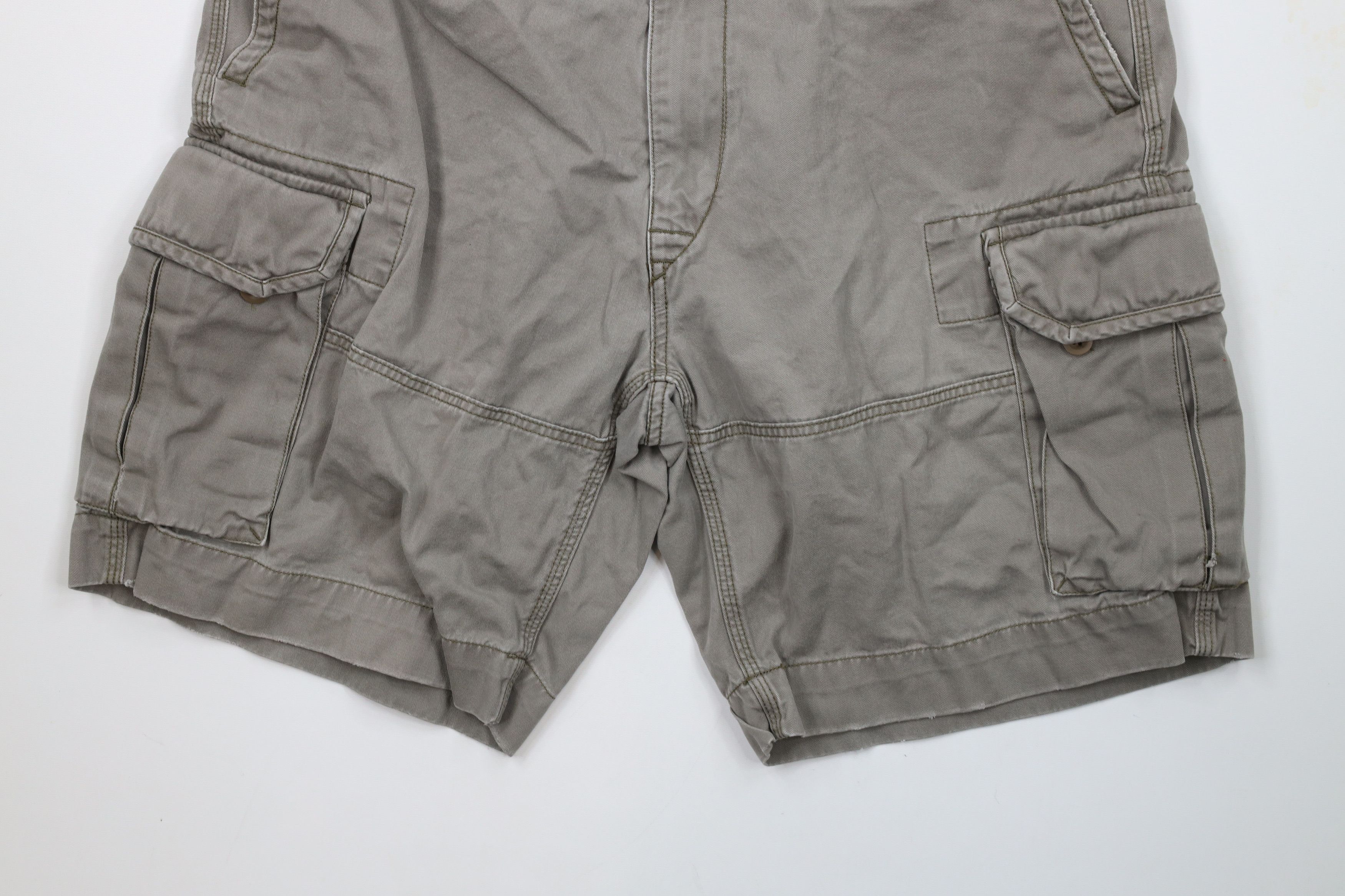 Ralph Lauren × Vintage Vintage Ralph Lauren Chino Cargo Shorts Gray Green Size US 38 / EU 54 - 4 Thumbnail