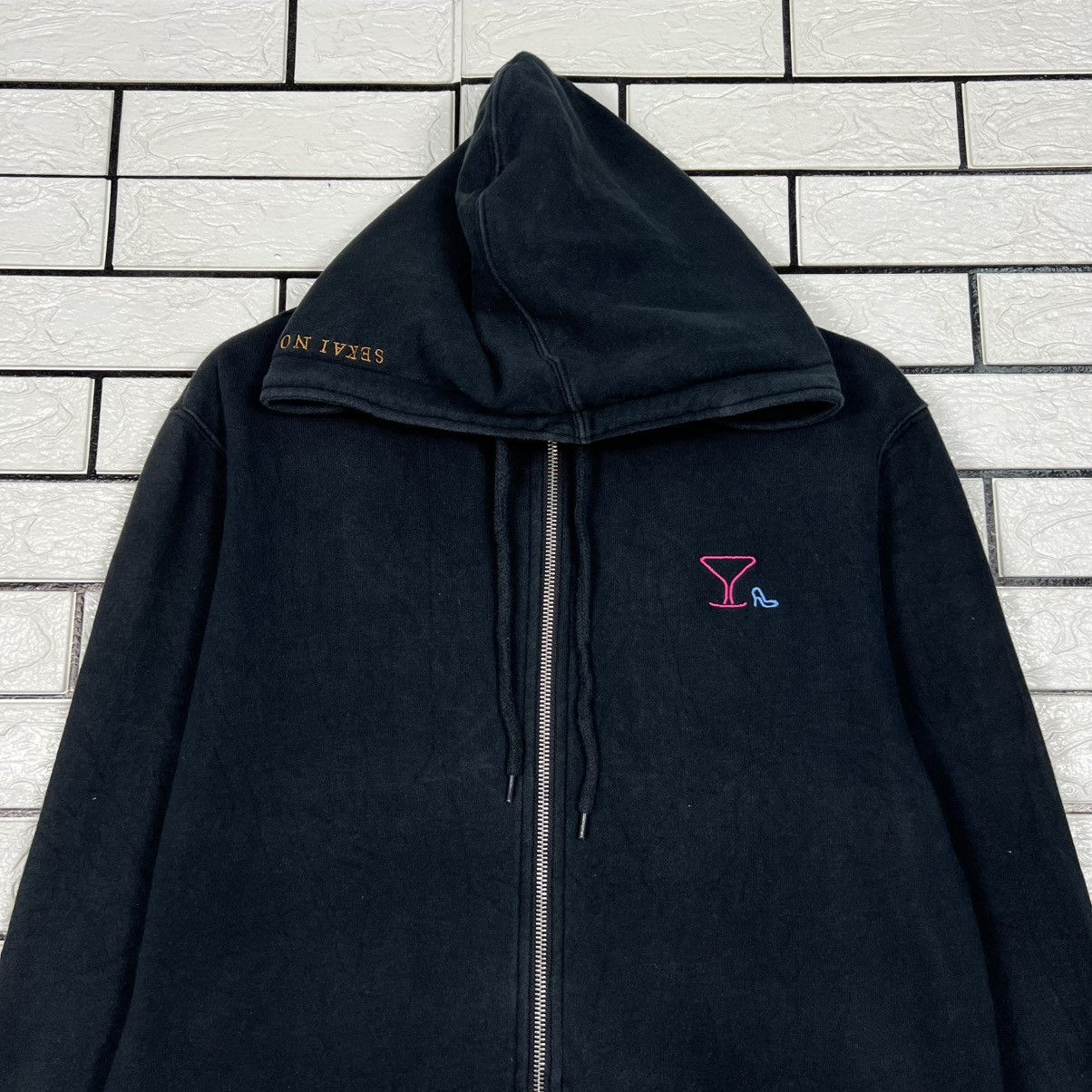 Japanese Brand SEKAI NO OWARI Insomnia Train Logo Zipper Hoodies #4261-C194 Size US M / EU 48-50 / 2 - 6 Thumbnail