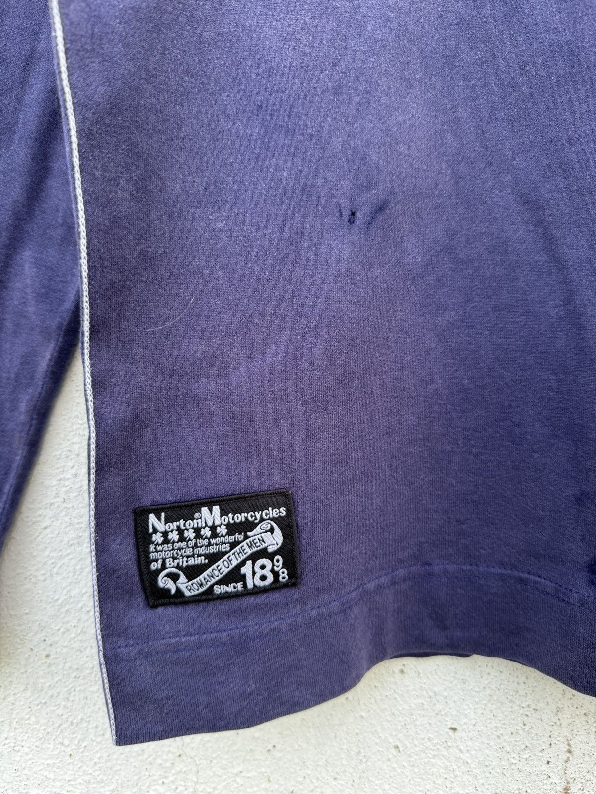 Norton Thrashed Distressed Norton Grunge Tees Size US XS / EU 42 / 0 - 5 Thumbnail