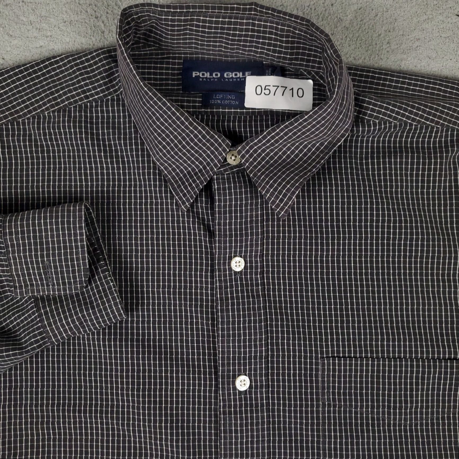 Ralph Lauren Ralph Lauren Button-Up Shirt Mens Large Gray Check Long Sleeve Casual Modern Size US L / EU 52-54 / 3 - 2 Thumbnail
